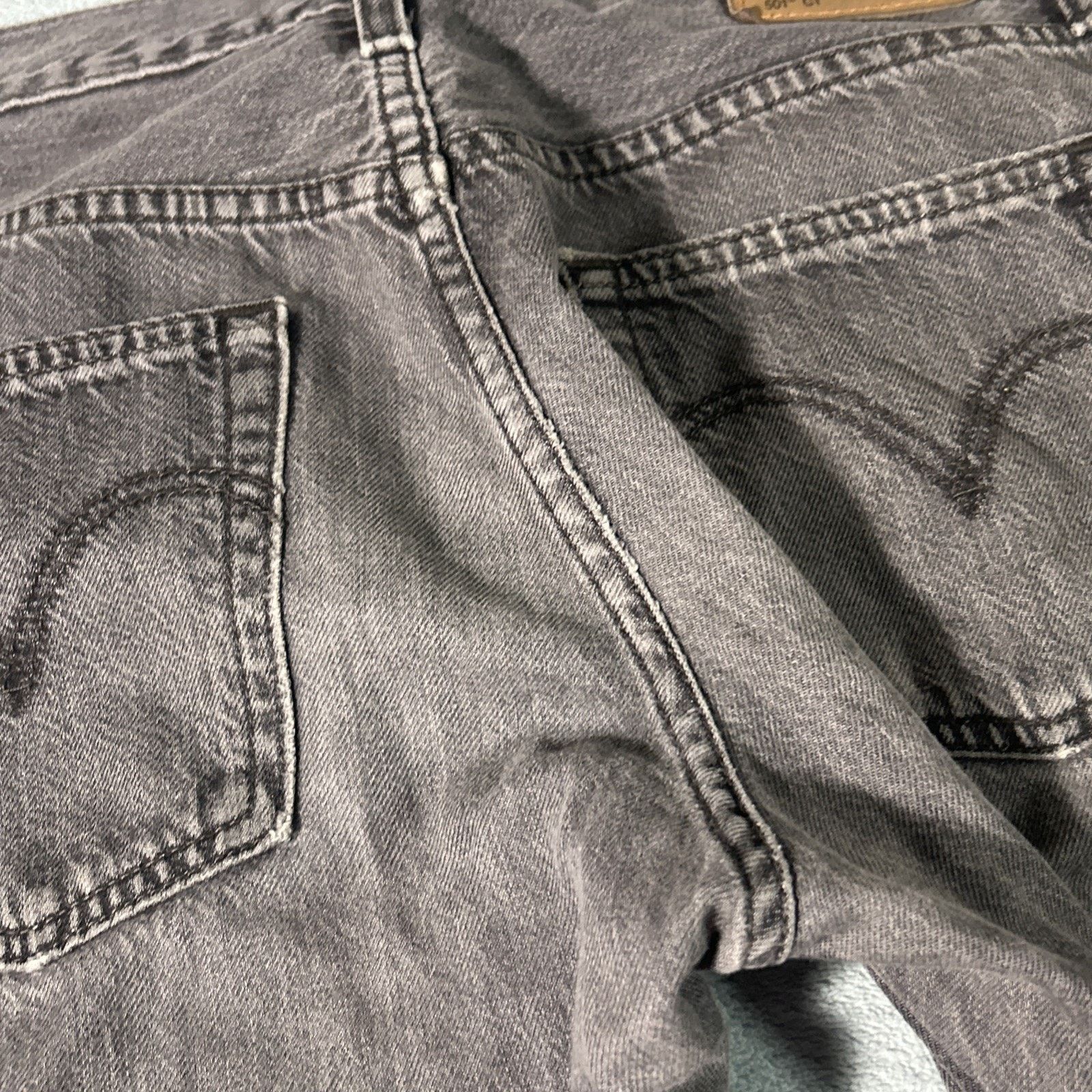 Levi's Levis 501 Straight Jeans Women 32x25 Raw Hem Hamilton Button Size 32" / US 10 / IT 46 - 8 Thumbnail