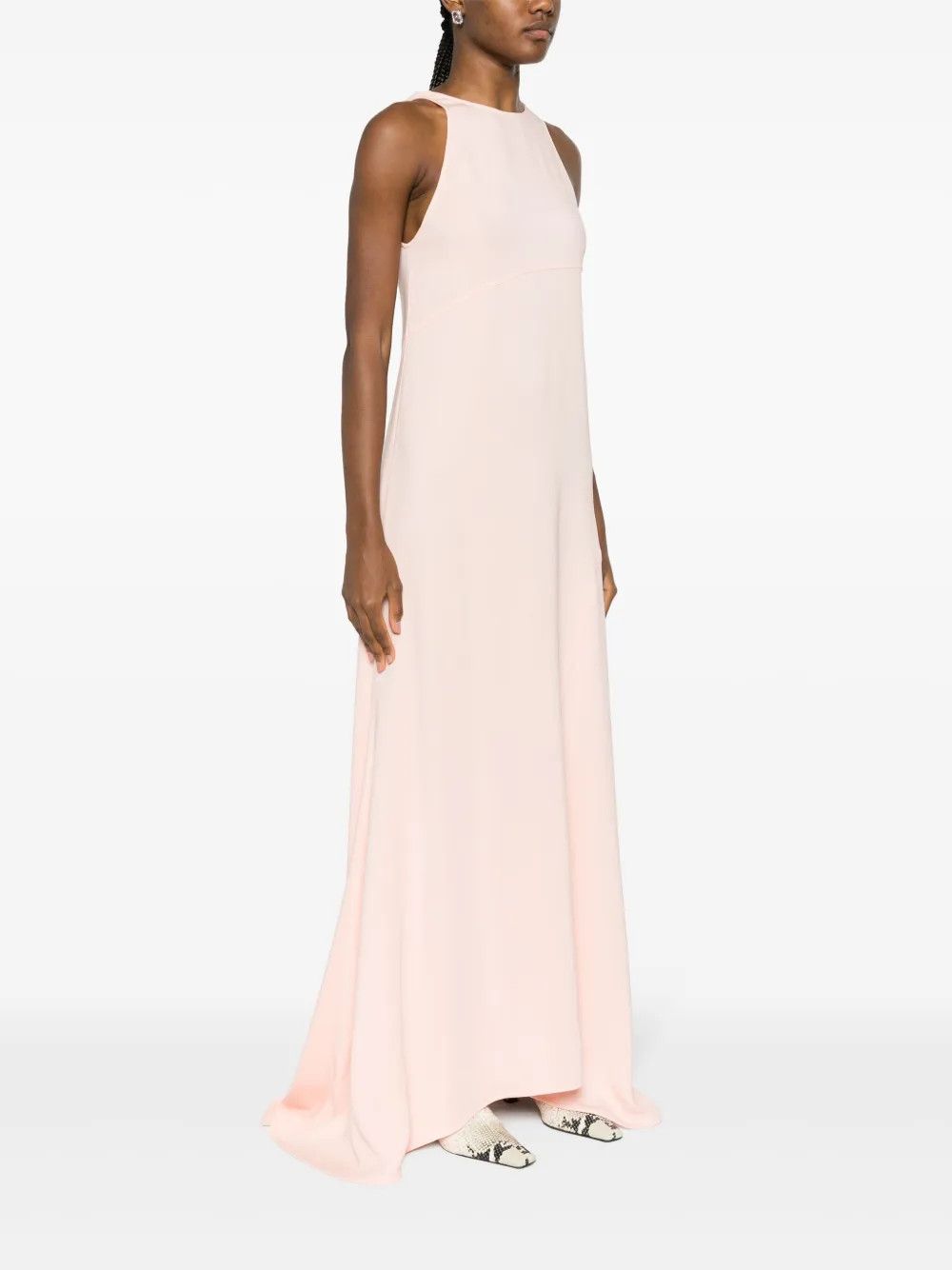Jil Sander o1y0925 Maxi Dress in Antique Rose Size S / US 4 / IT 40 - 3 Thumbnail