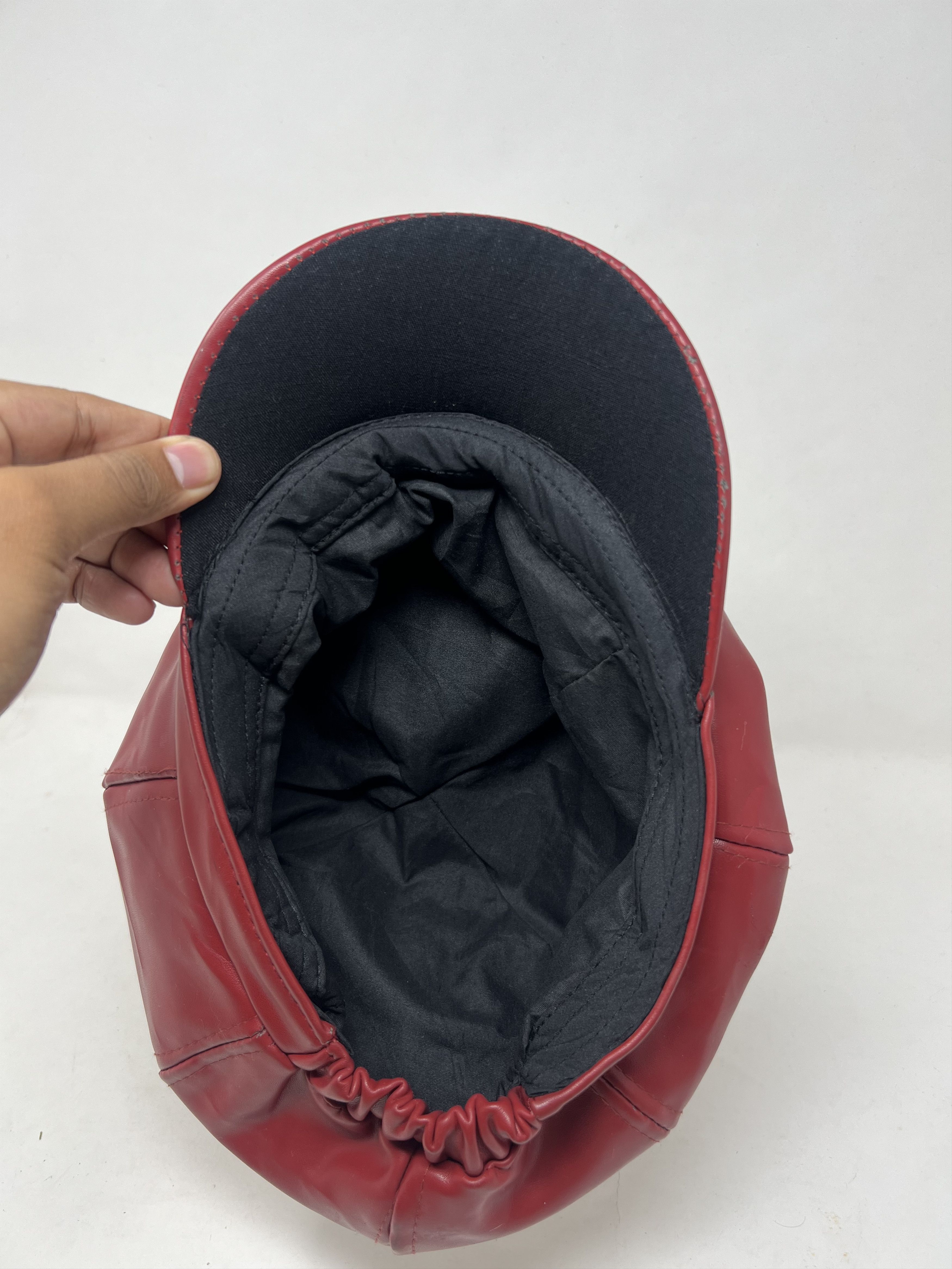 Vintage Vintage Leather Newsboy Retro Hat Size ONE SIZE - 7 Thumbnail