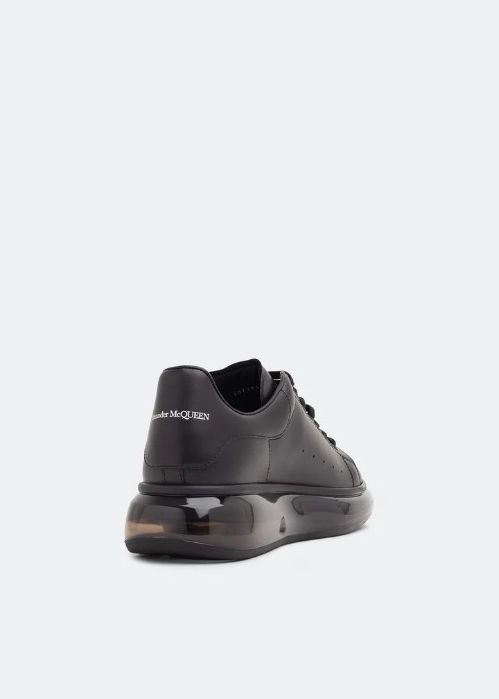Alexander McQueen o1w1db10725 Oversized Transparent Sole Sneaker in Black Size US 11.5 / EU 44-45 - 2 Thumbnail