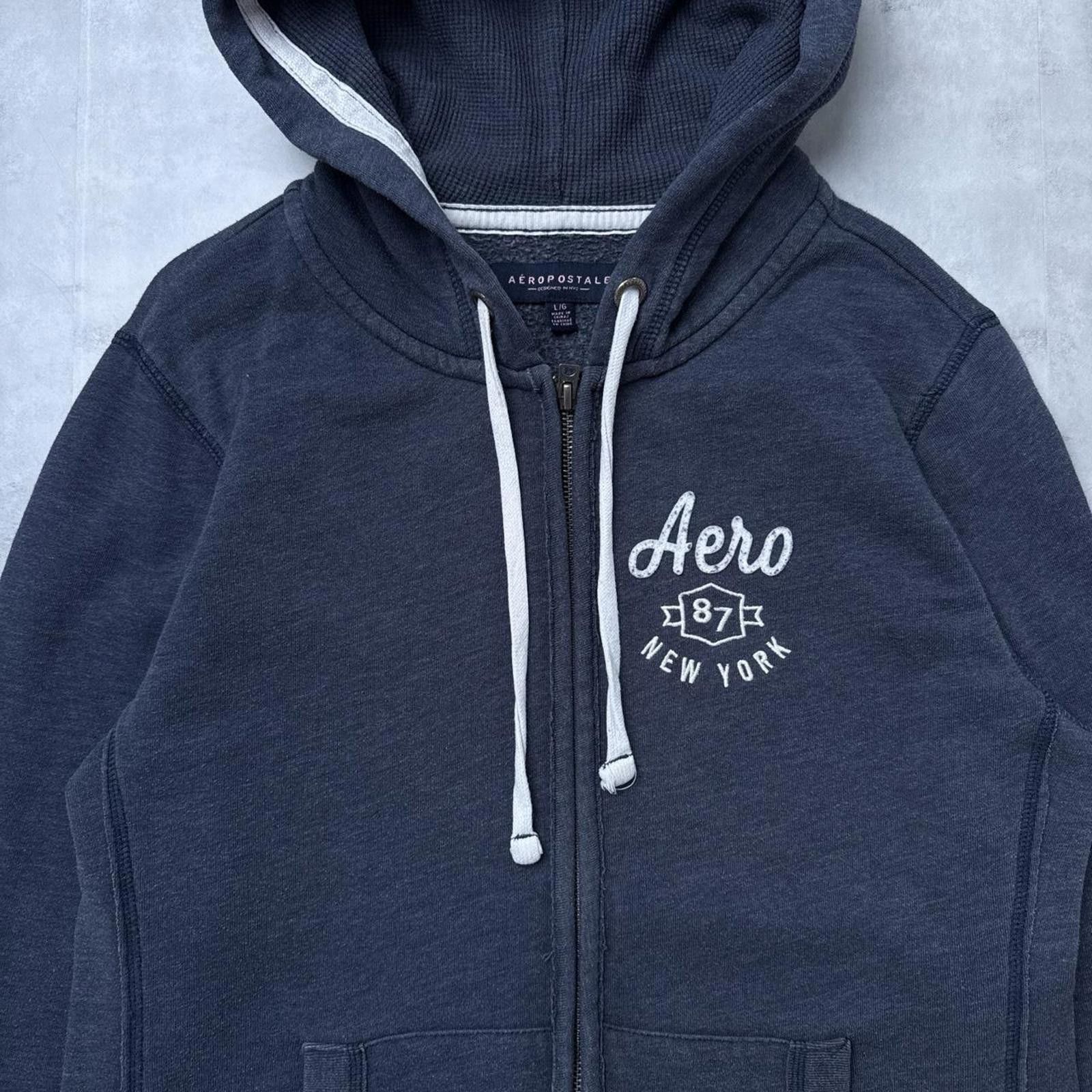Aeropostale Y2K Aeropostale 00s Zip Up Hoodie Jacket Size L / US 10 / IT 46 - 3 Thumbnail