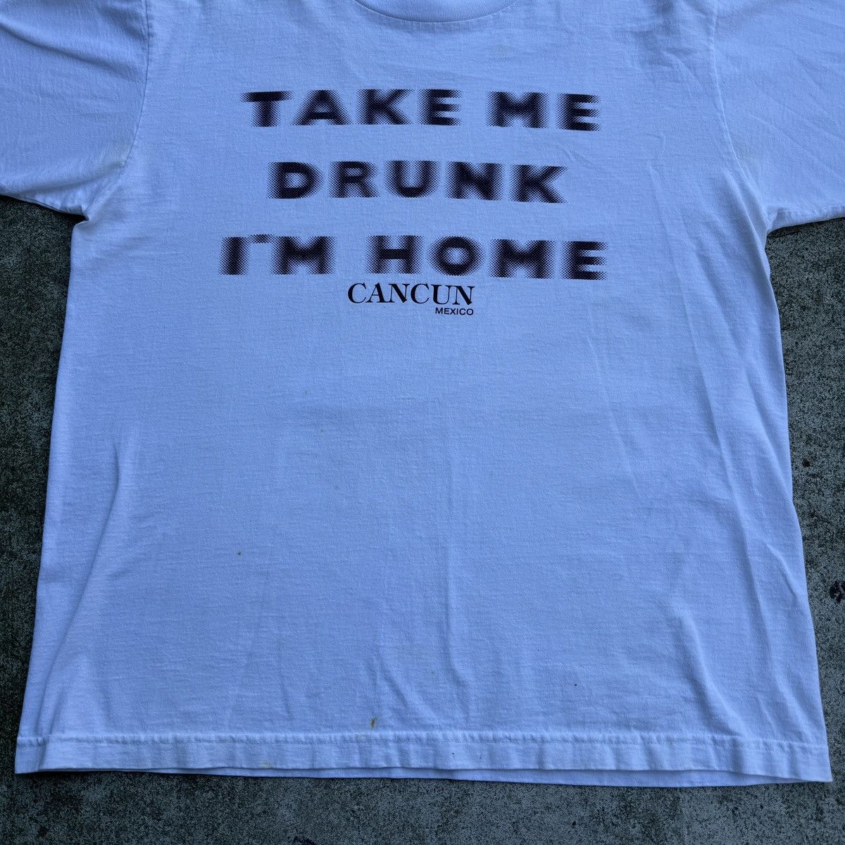 Vintage VINTAGE TAKE ME DRUNK I'M HOME TEE Size US L / EU 52-54 / 3 - 7 Thumbnail