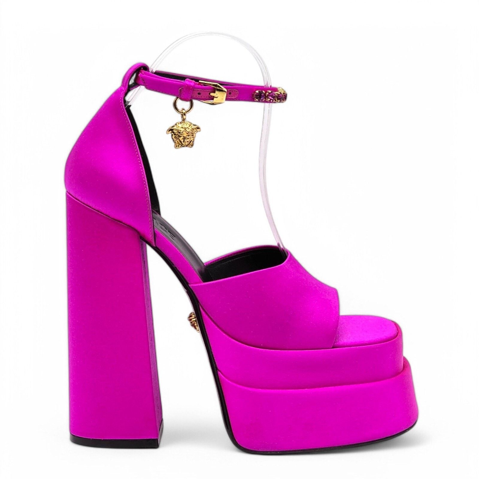 Versace Medusa Aevitas Double Platform Pumps Pink EU 37 US 7 $1445 Size US 7 / IT 37 - 2 Thumbnail