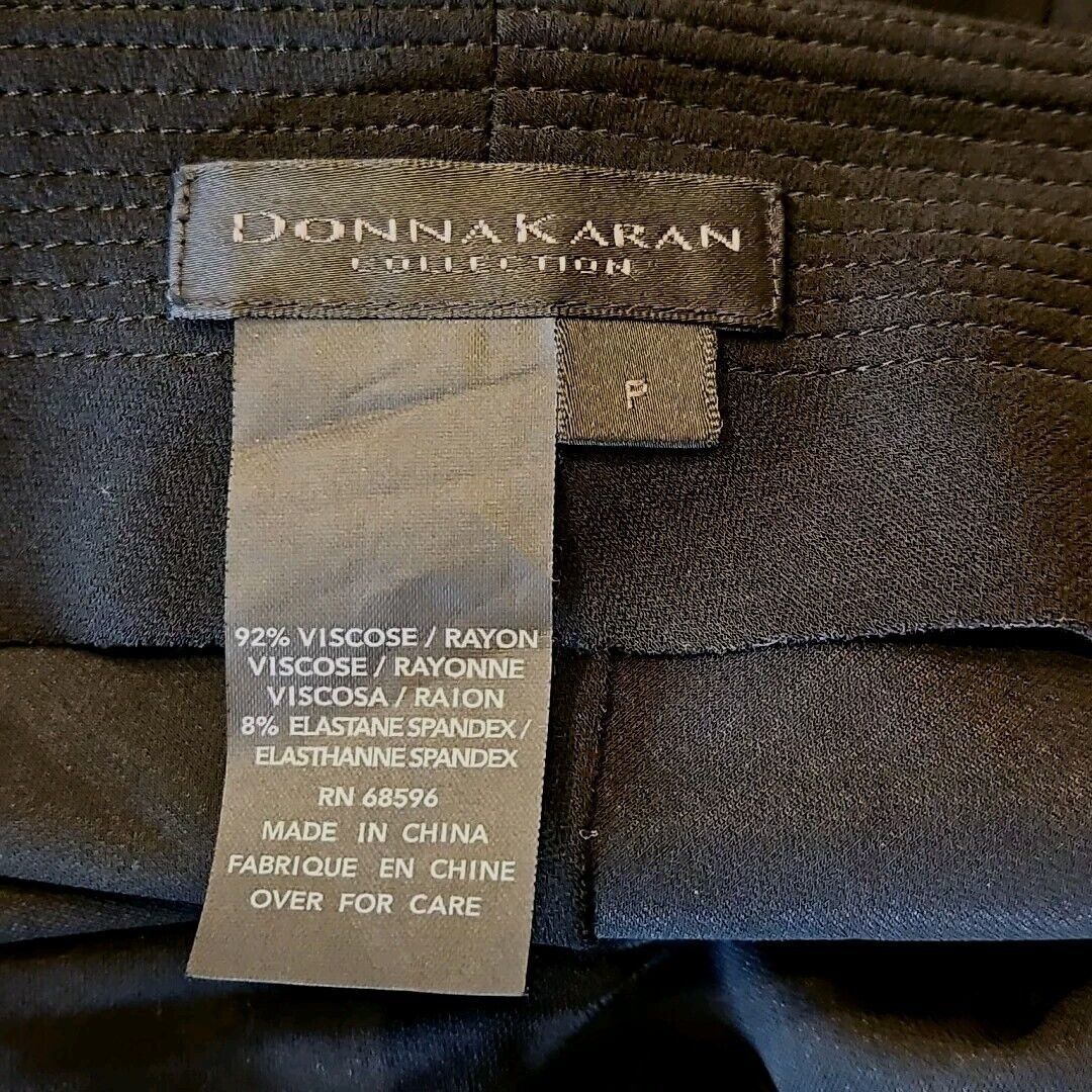 Donna Karan Donna Karan Collection Jersey Wrap Skirt Womens Petite P Bla Size 26" / US 2 / IT 38 - 8 Thumbnail