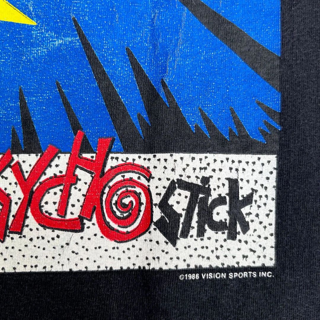 Vintage × Vision Streetwear Vision Street Wear 1990 90s Psycho Stick Skate 1986 T-Shirt Size US S / EU 44-46 / 1 - 5 Thumbnail
