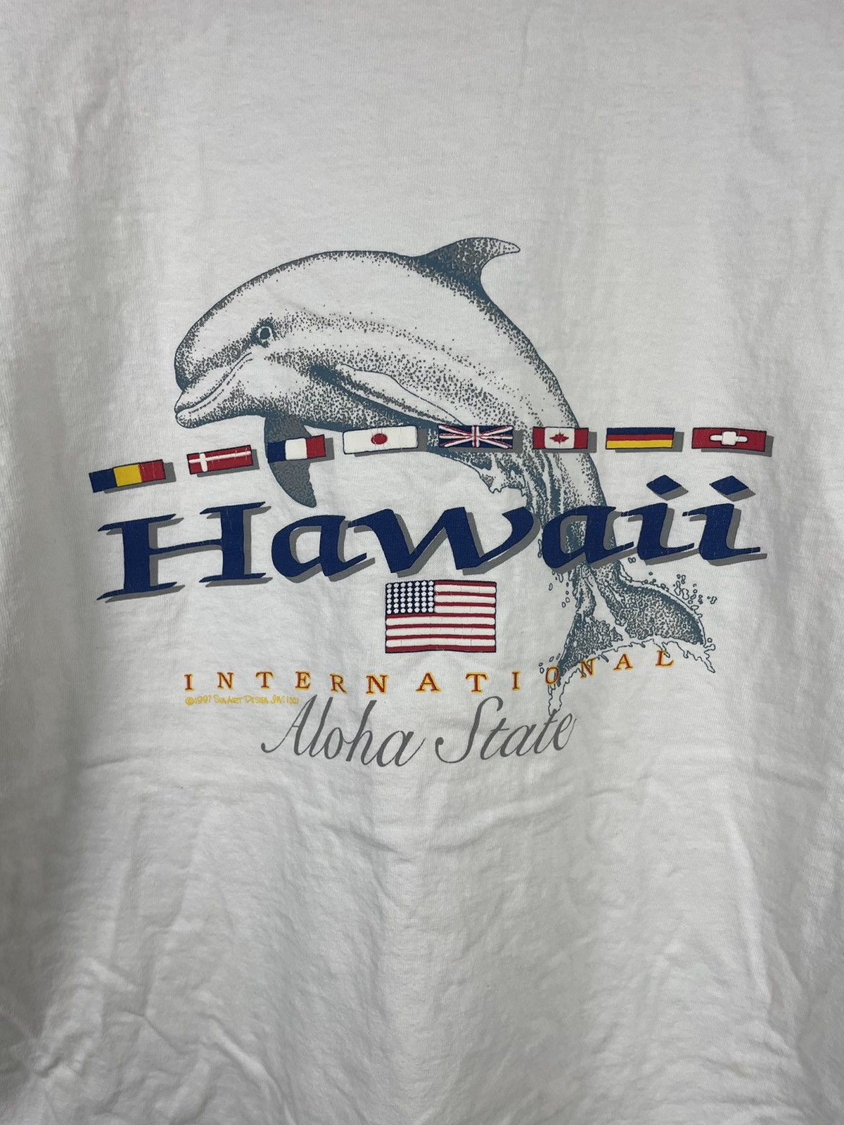 Vintage Vintage 90s Hawaii Tee Size US L / EU 52-54 / 3 - 4 Thumbnail