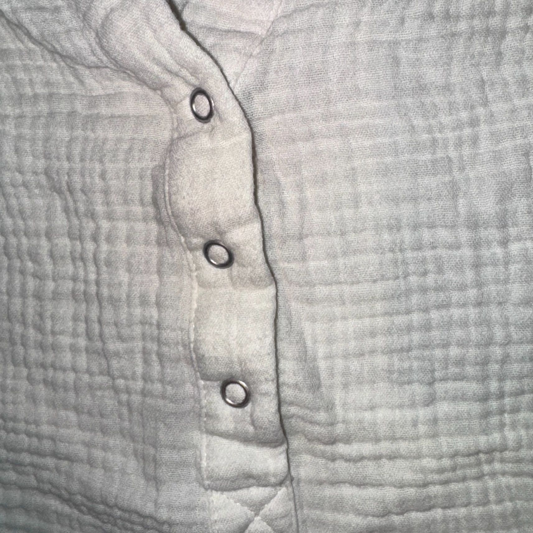 Vintage Wonderly Ivory Waffle Knit Button-Up Shirt Long Sleeve L Casual Women's Regular Size L Size L / US 10 / IT 46 - 4 Thumbnail