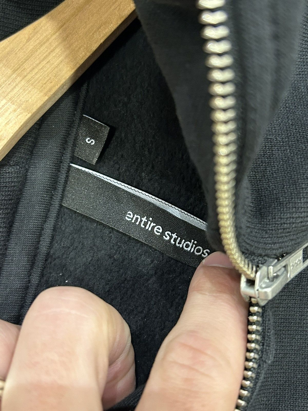 Entire Studios Entire Studios Eternal Full Zip Hoodie - Black Size US S / EU 44-46 / 1 - 3 Thumbnail