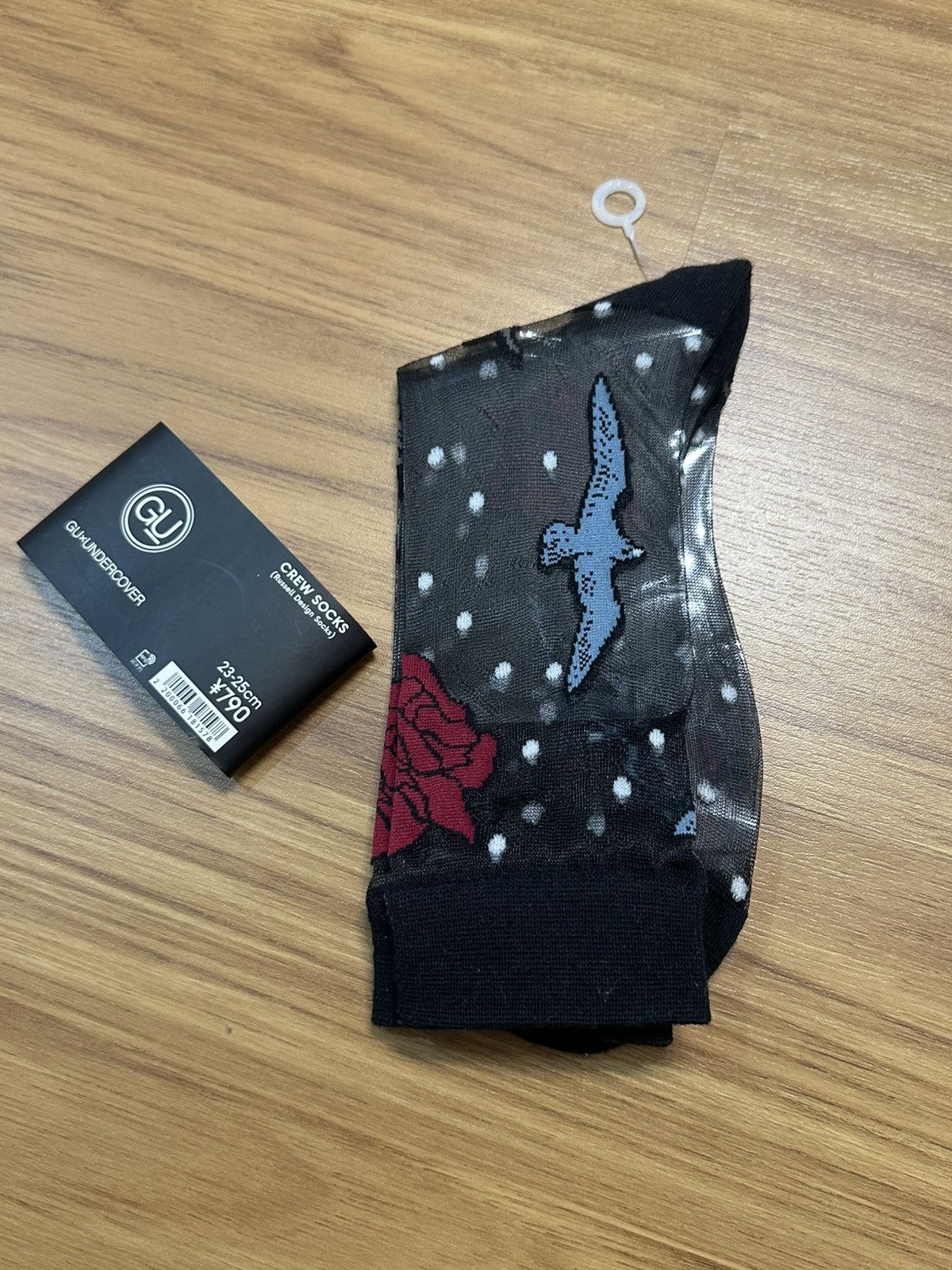 Undercover Undercover x Gu Limited Rose Black Mesh Socks Size ONE SIZE - 6 Thumbnail