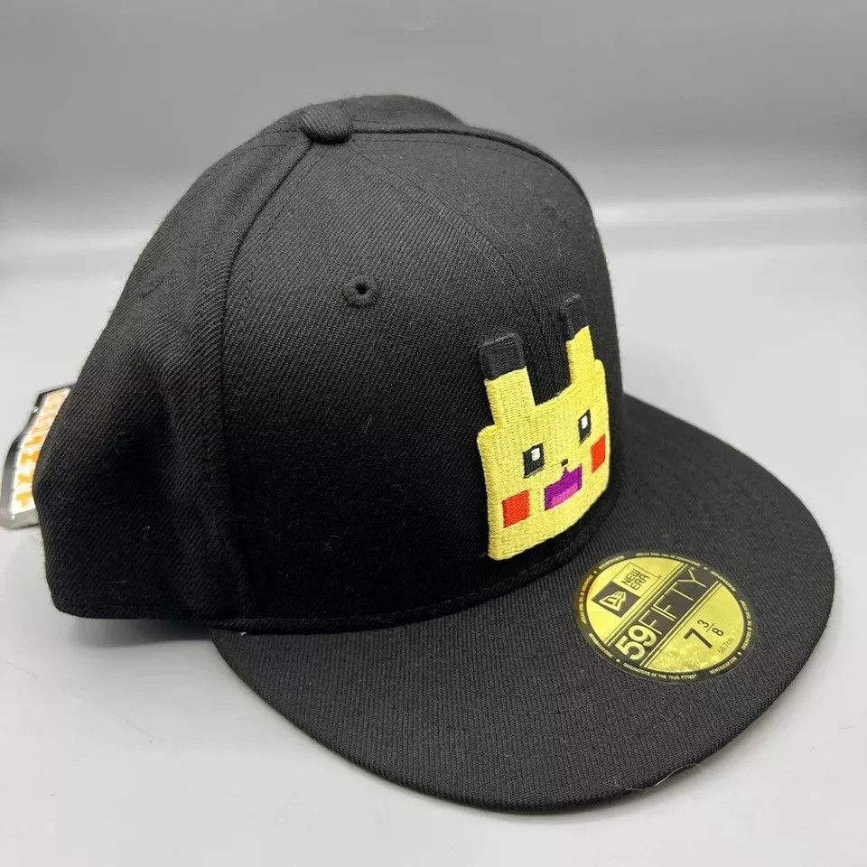 New Era Pikachu Pokemon Quest Hat Men 7 3/8 59Fifty New Era Fitted Size ONE SIZE - 3 Thumbnail