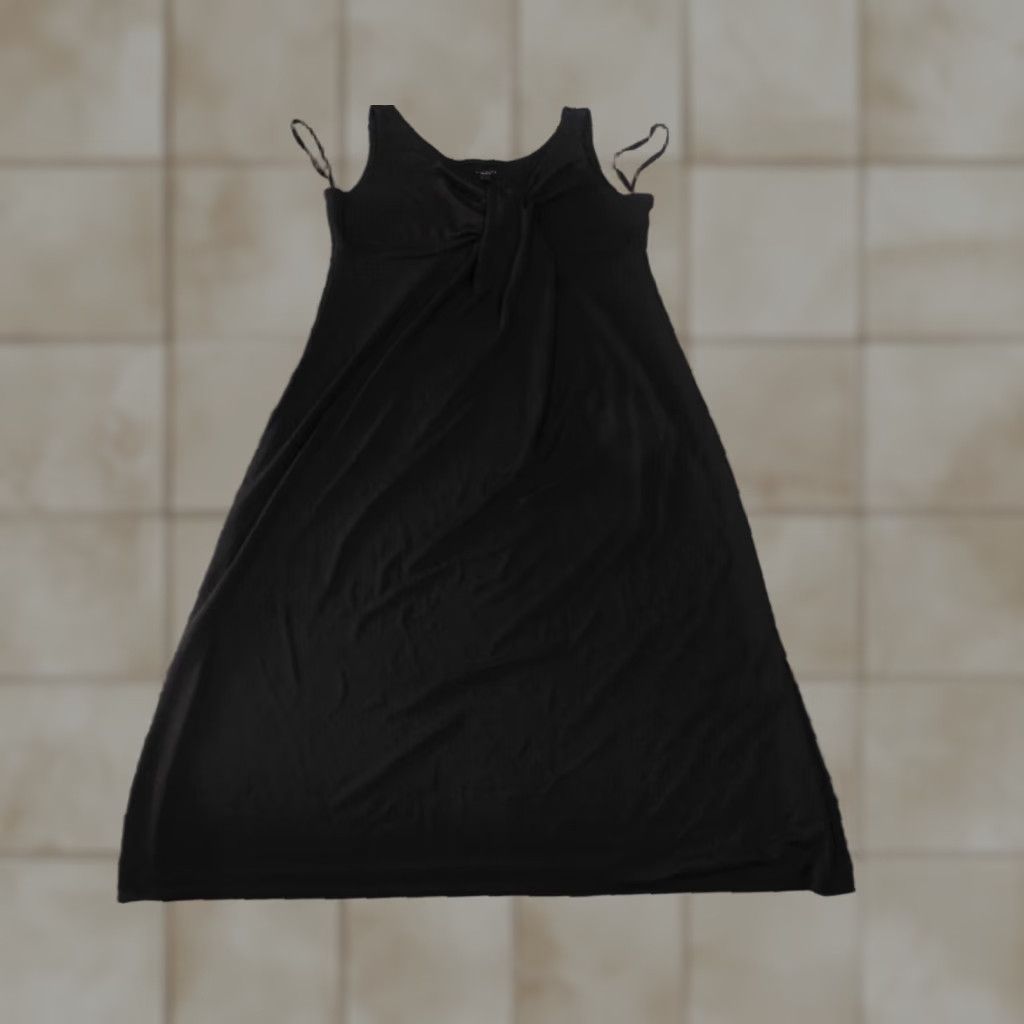Talbots Talbots Dress Small Black Sleeveless A-Line Strap Womens Stretch Pullover Knee Length Knit Polyester Spandex Casual Winter Regular Womens Mens? Size S / US 4 / IT 40 - 1 Thumbnail