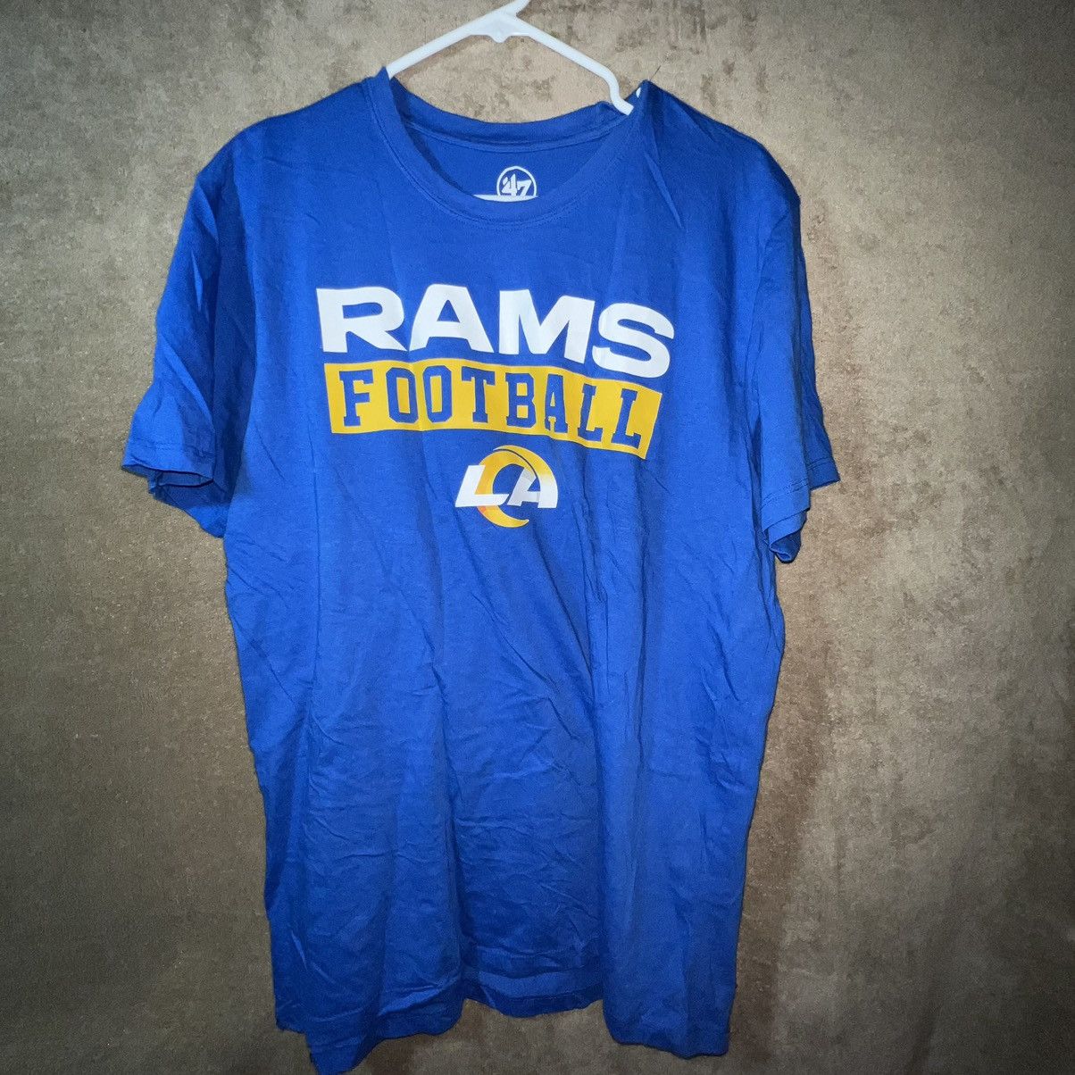 47 Brand × NFL 47’ Brand Los Angeles Rams NFL Men’s T Shirt Size X-Large Size US XL / EU 56 / 4 - 1 Thumbnail