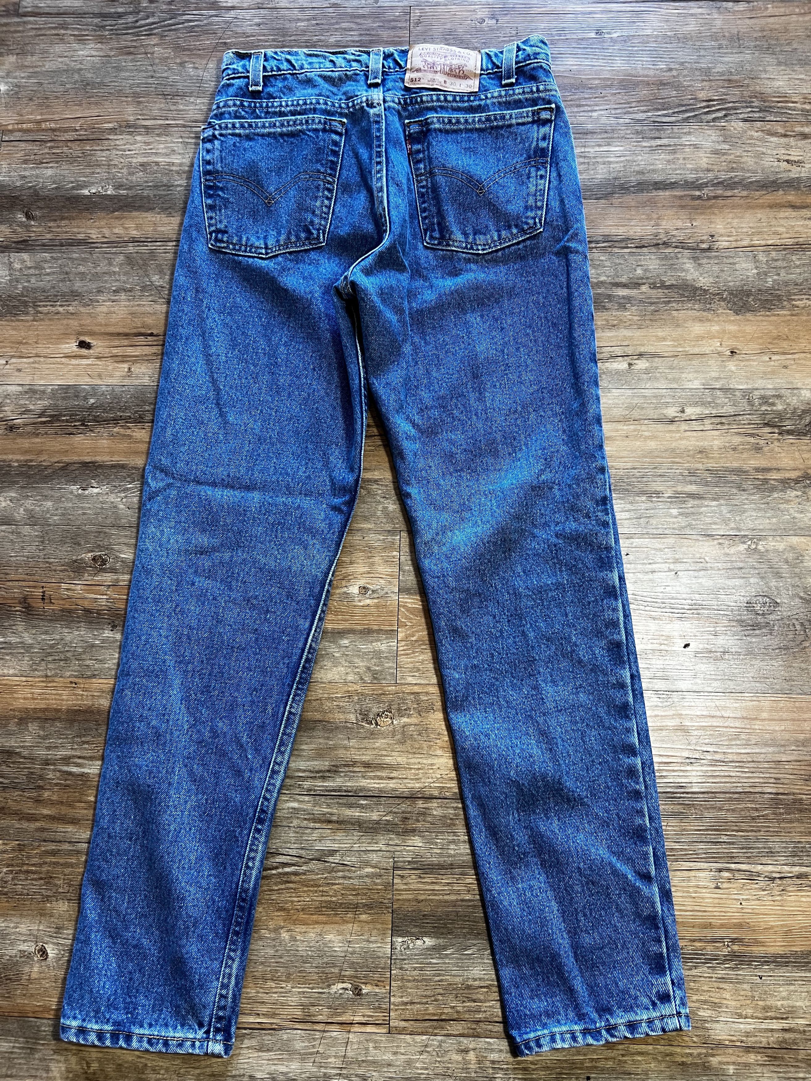 Levi's Vintage Clothing Vintage 1990's 512 Levi's Slim Fit Tapered Leg Denim Jeans Size US 29 - 6 Thumbnail