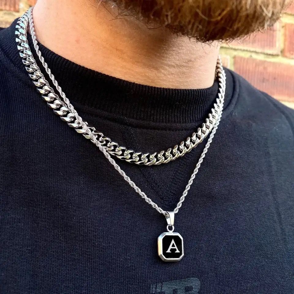 Other A-Z Initial Letters Men Necklaces Size ONE SIZE - 2 Thumbnail