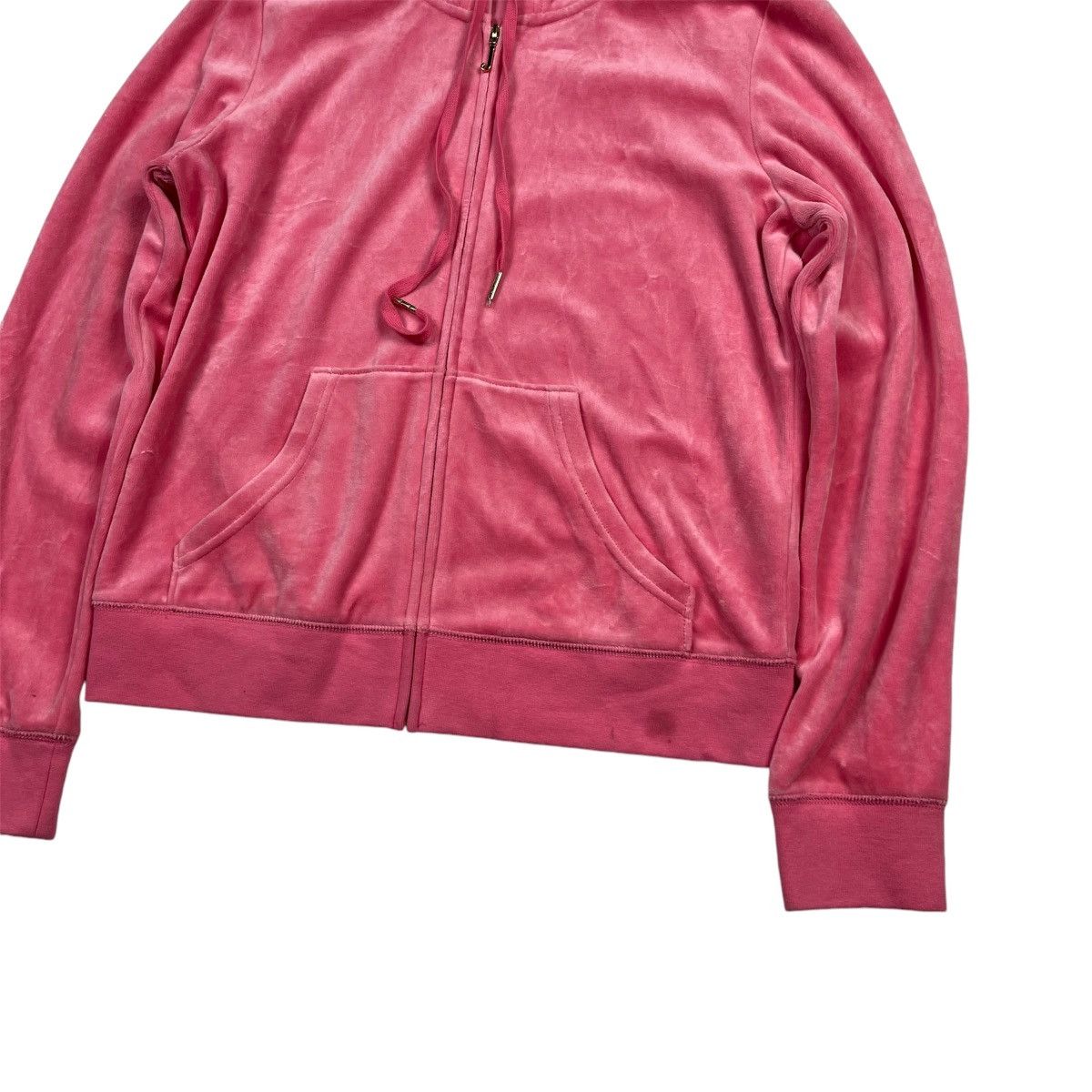 Juicy Couture Juicy Couture Black Label Zip Hoodie Velour Pink Size L / US 10 / IT 46 - 5 Thumbnail