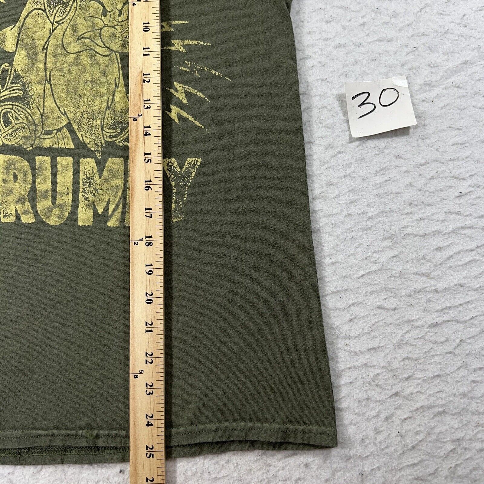 Disney Disney Back Off I'm Grumpy Green Short Sleeve Graphic Tee Size US S / EU 44-46 / 1 - 9 Thumbnail
