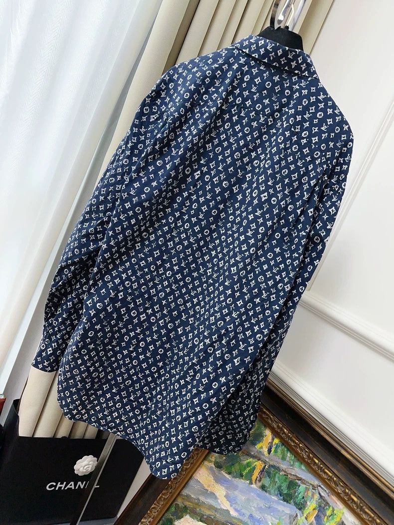 Louis Vuitton LOUIS VUITTON Monogram Long Sleeve Shirt- Size XXS / US 00 / IT 34 - 2 Thumbnail