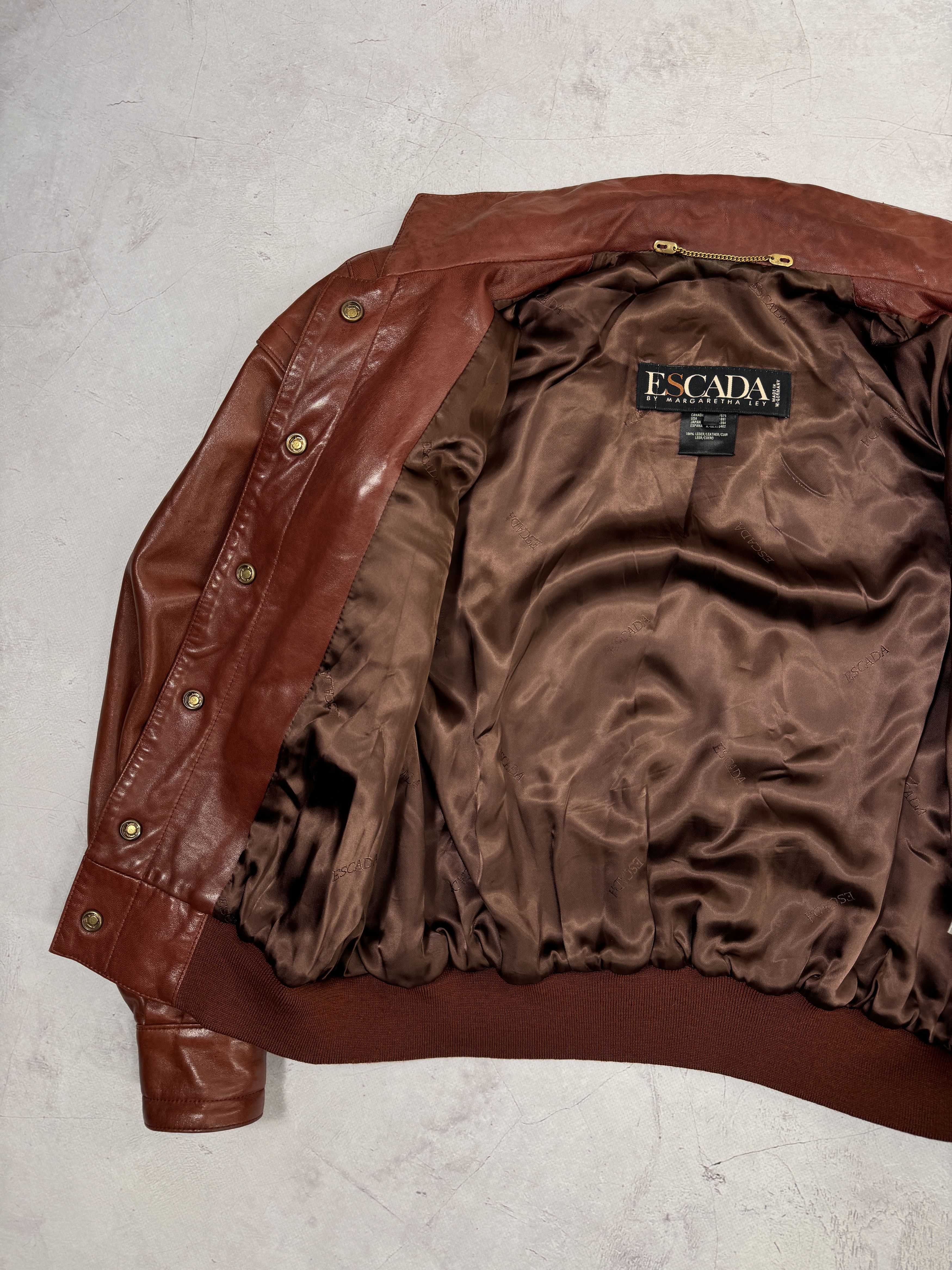 Escada Escada Lambskin Jacket & Gold Studs Snap-Front Size M / US 6-8 / IT 42-44 - 11 Thumbnail