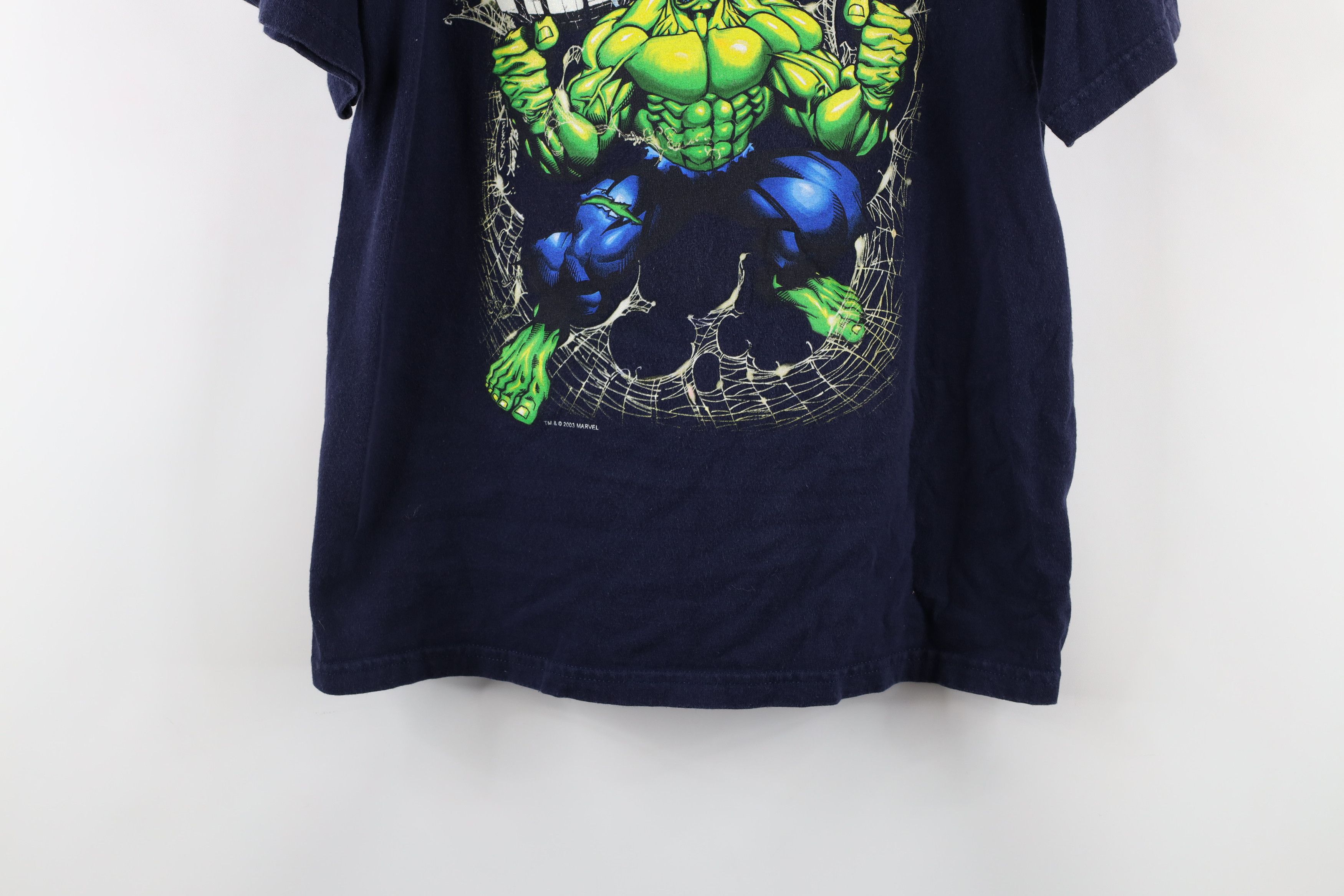 Vintage Vintage Y2K 2003 Marvel Comics Spiderman Versus Hulk T-Shirt Size US S / EU 44-46 / 1 - 3 Thumbnail