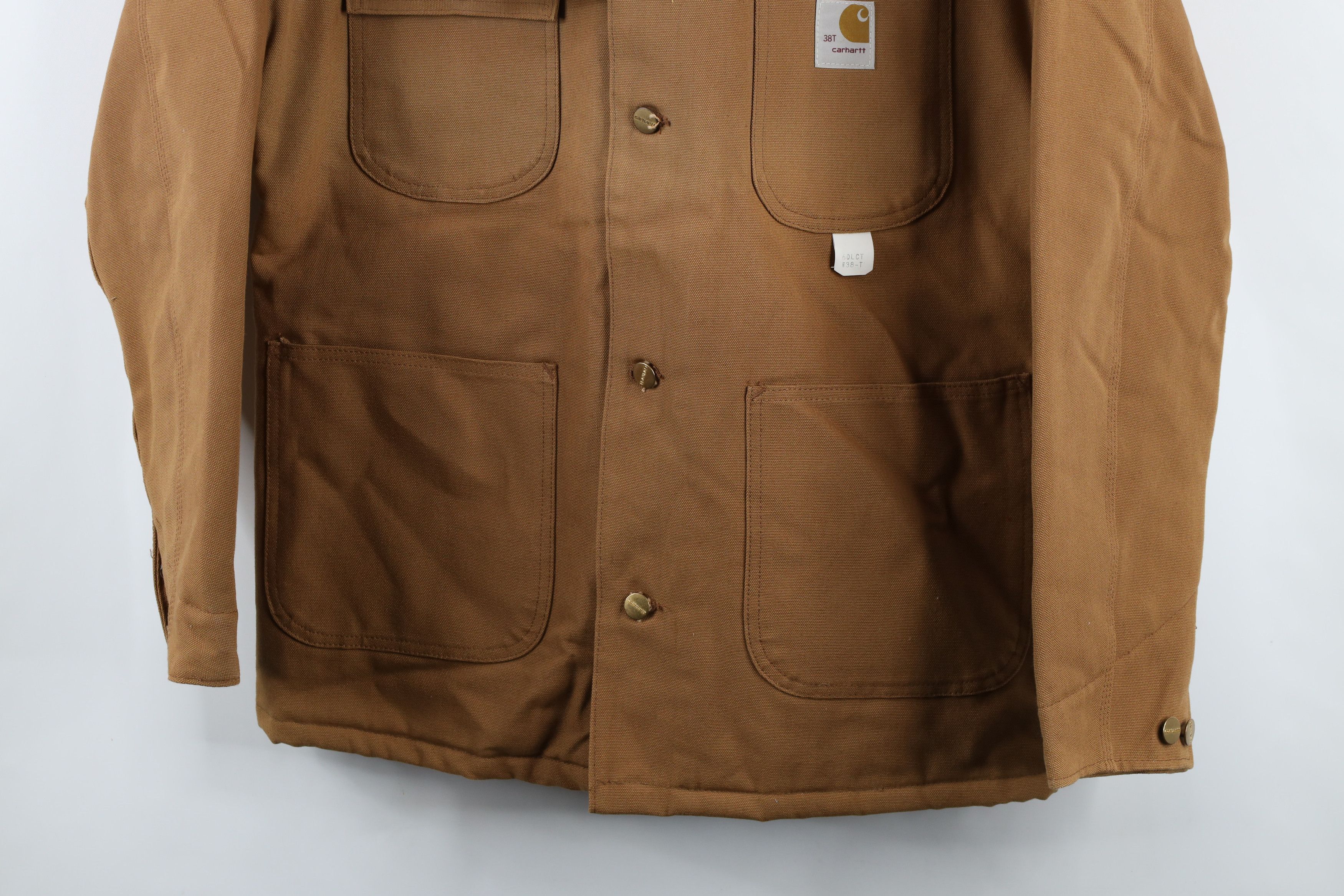 Carhartt × Vintage Deadstock Vintage 80s Carhartt Barn Jacket Duck Brown USA Size US L / EU 52-54 / 3 - 3 Thumbnail
