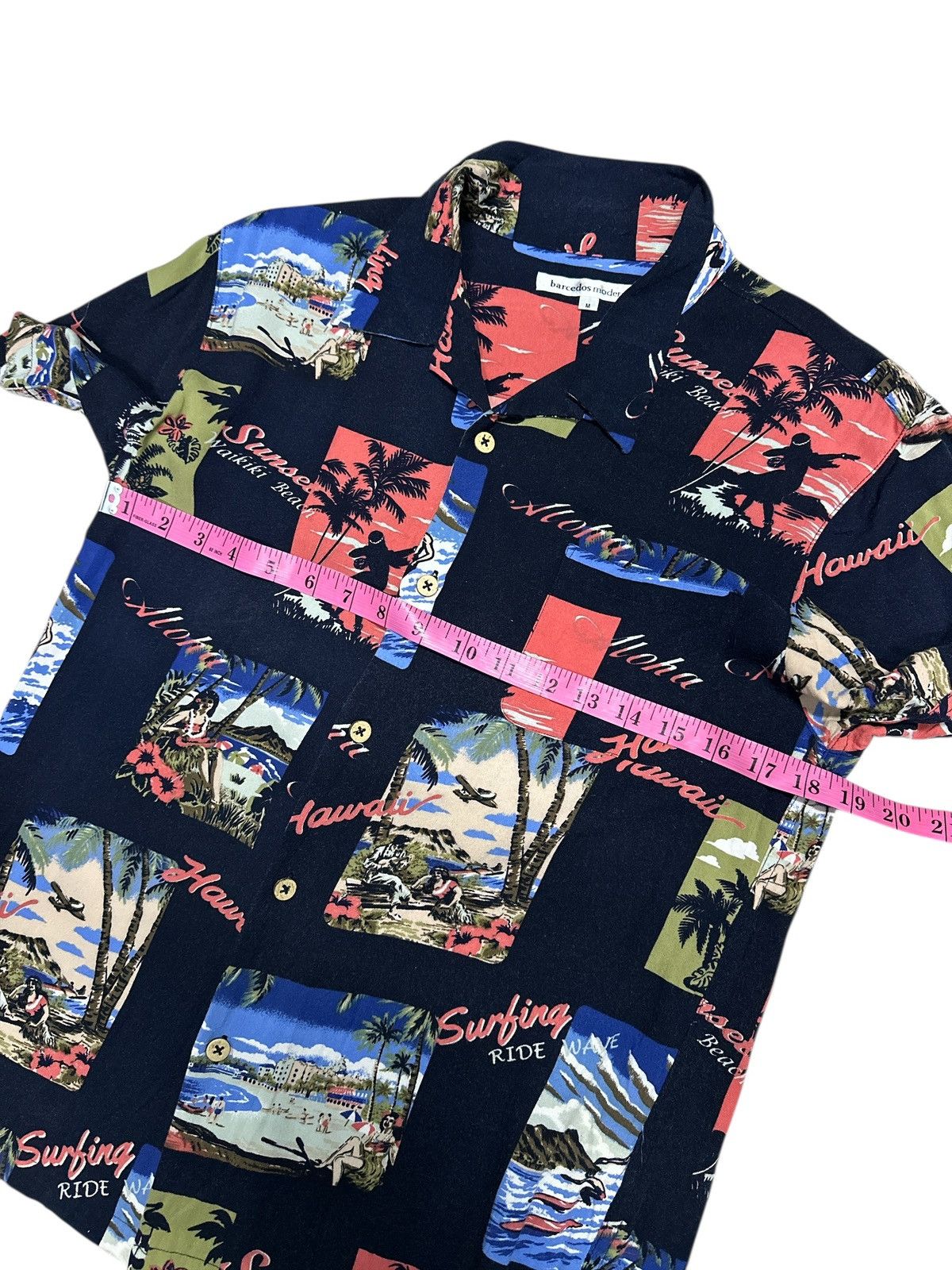Japanese Brand Surf Hawaiian 10o Rayon Tee ⚡️💥 Size US M / EU 48-50 / 2 - 3 Thumbnail