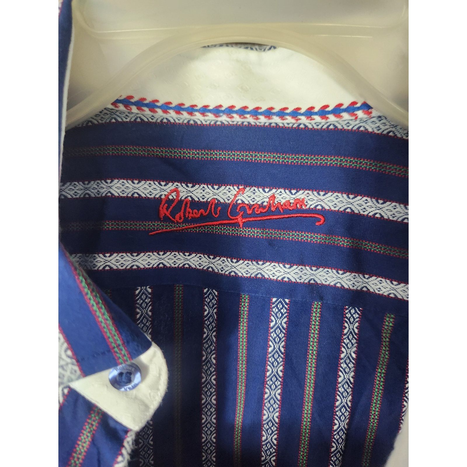 Robert Graham Robert Graham long sleeve button up shirt men's L/XL Size US XL / EU 56 / 4 - 4 Thumbnail