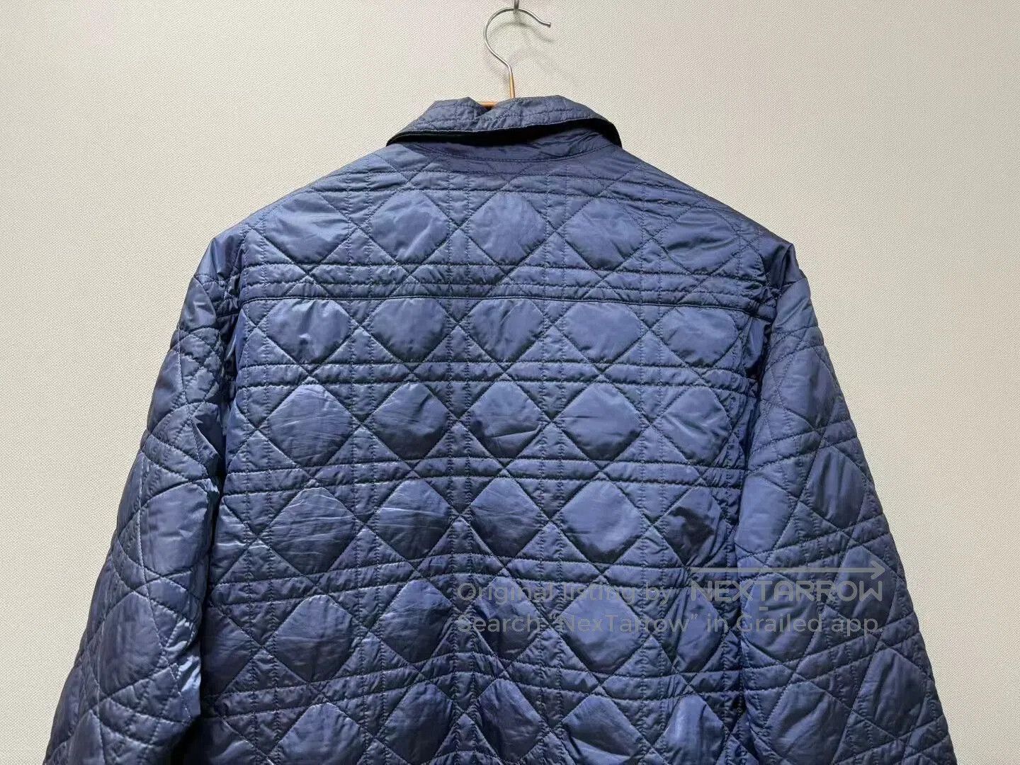 Dior Dior Navy Embroidered Logo Quilted Jacket. Size US L / EU 52-54 / 3 - 5 Thumbnail