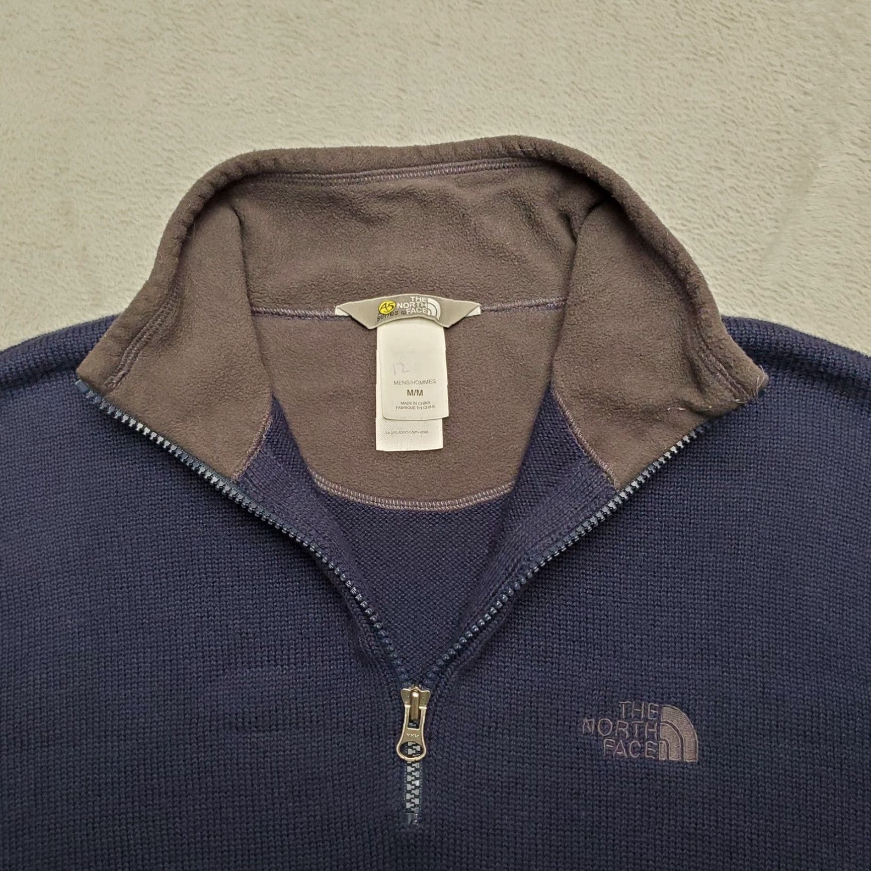 The North Face The North Face Mens Sweater Pullover 1/4 Zip Blue Wool Blend M Size Clothing Outdoors Casual Mens Size US M / EU 48-50 / 2 - 3 Thumbnail