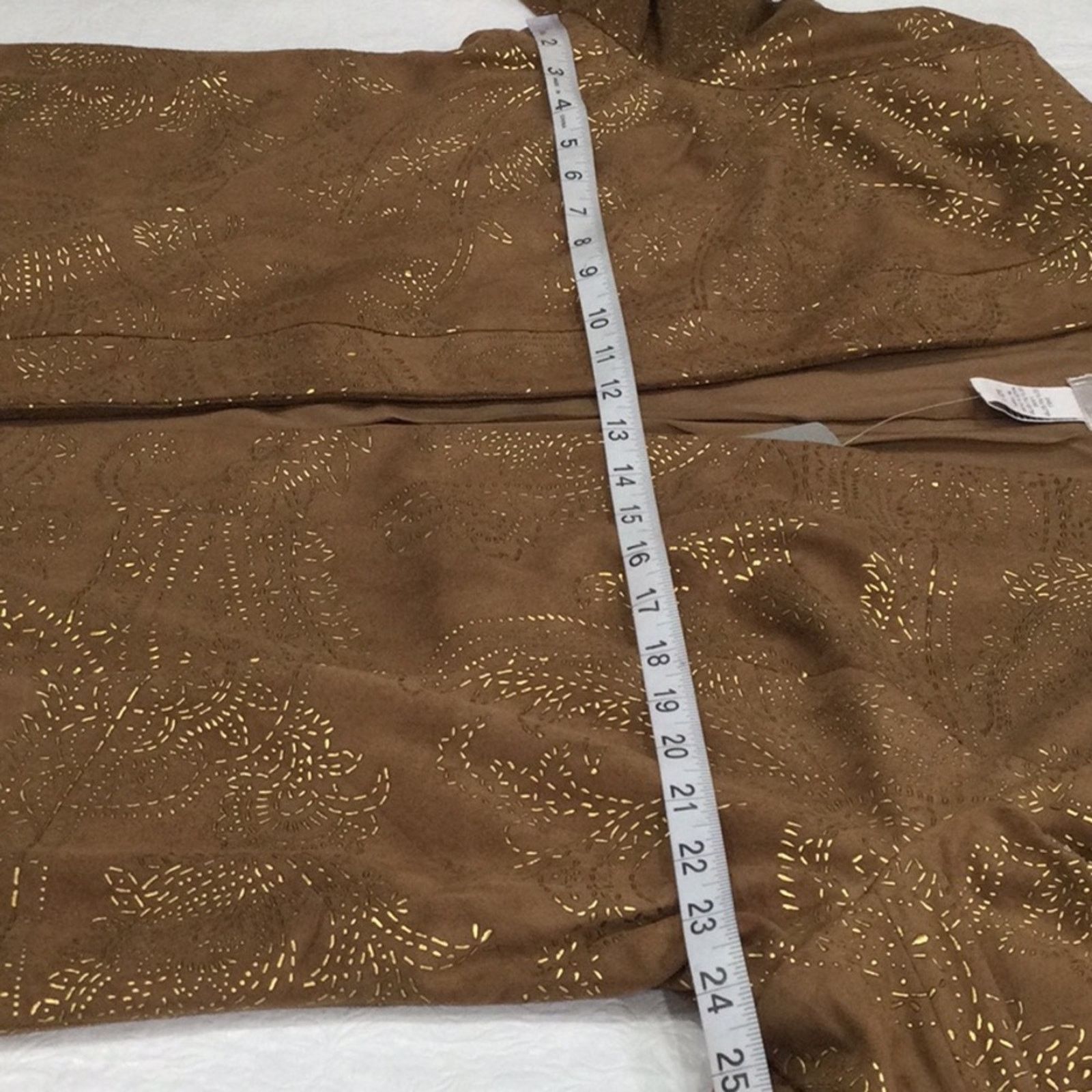 Chicos Chico's Golden Cascade Larant Brevity Jacket 3/XL/16 NWT Size XL / US 12-14 / IT 48-50 - 15 Thumbnail