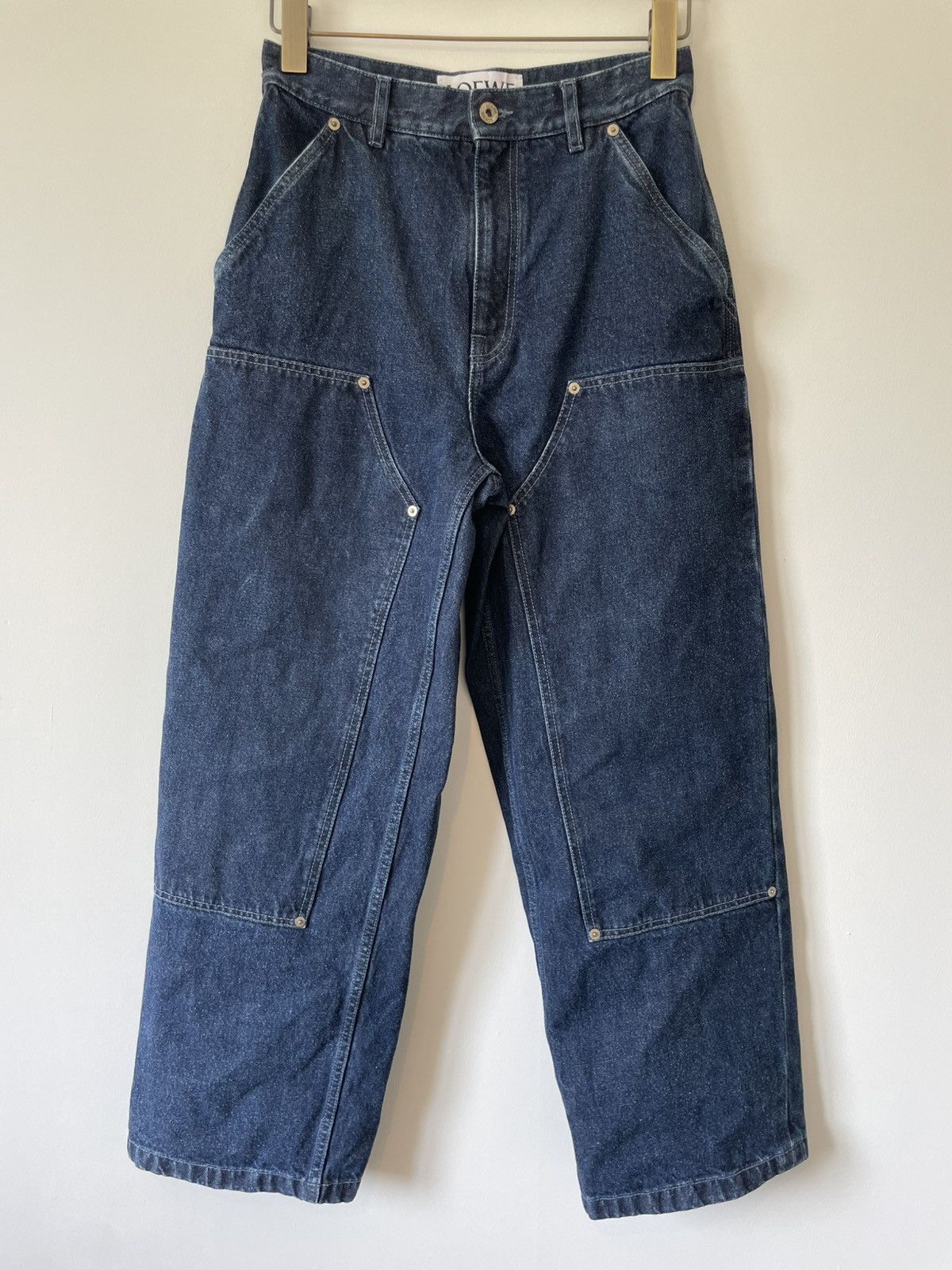 Loewe Patched Patchwork Jeans Denim Carpenter Trousers H526Y11X06 Size US 28 / EU 44 - 1 Thumbnail