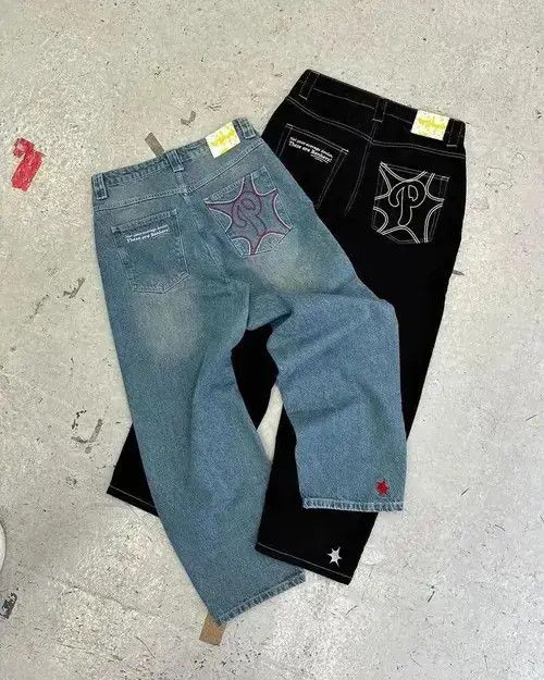Japanese Brand VIBE New Baggy Casual Wide Leg Jeans Size US 34 / EU 50 - 3 Thumbnail