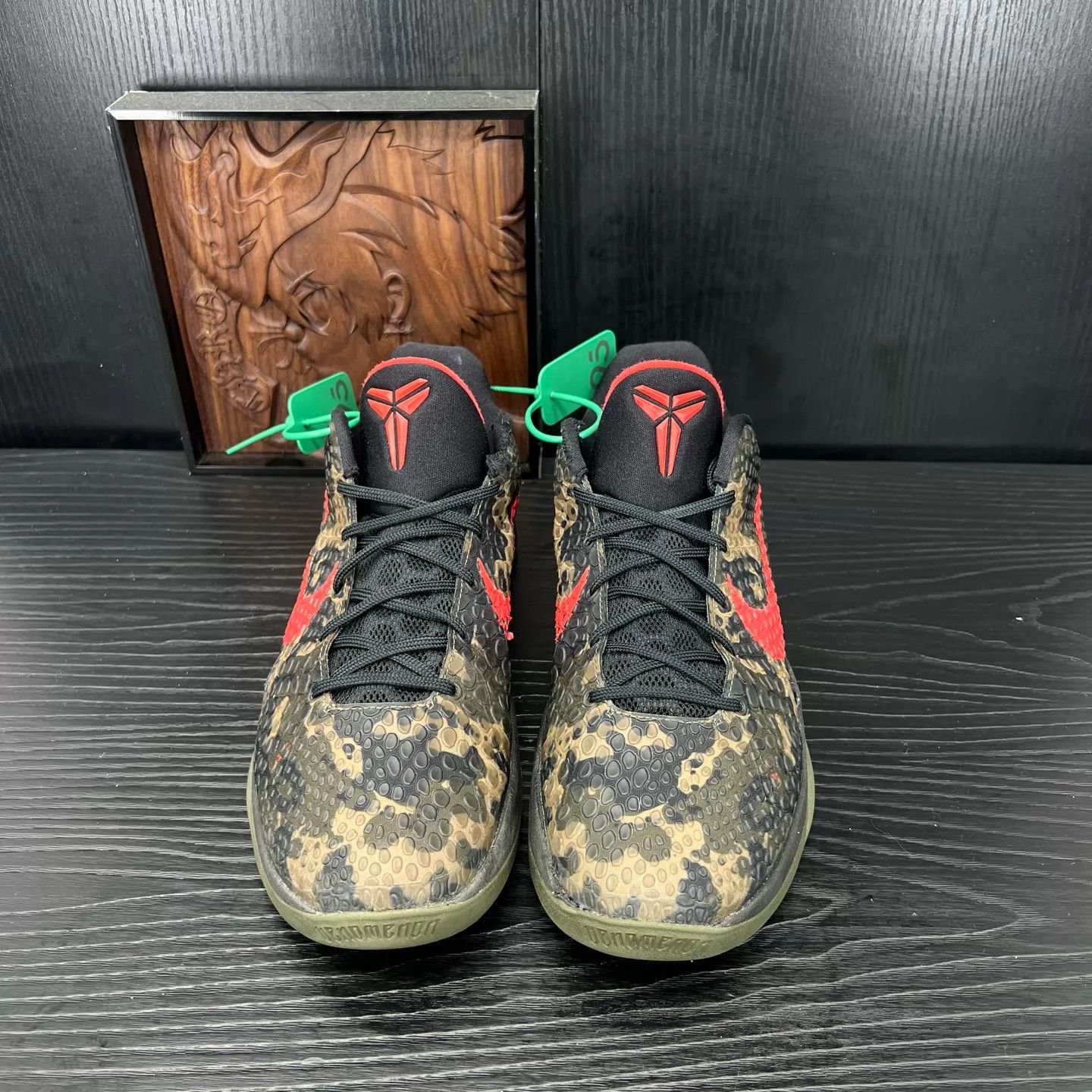 Nike ZK6 Black Red Camo 46 Rare Boxed Blem Heel Collar Size US 13 / EU 46 - 4 Thumbnail