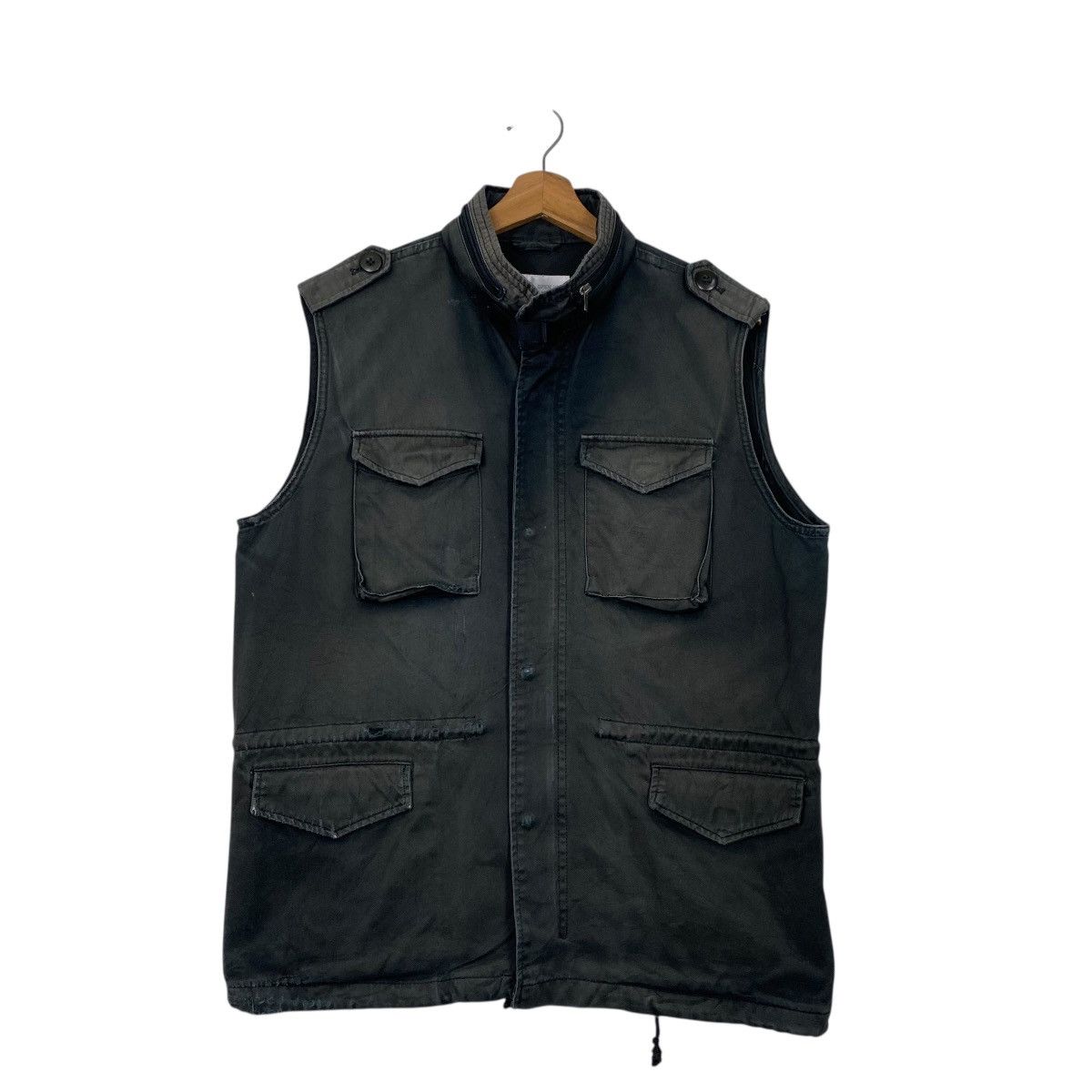Japanese Brand UNION MADE OPEN RICH SLEEVE LESS JACKET Size US M / EU 48-50 / 2 - 1 Thumbnail