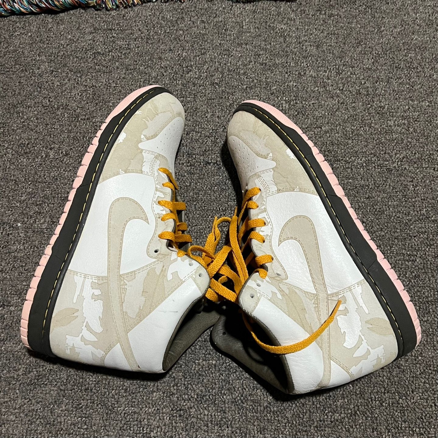 Nike Nike Dunk High 1 Piece White Khaki Pink Ice 280 Size US 10 / EU 43 - 6 Thumbnail