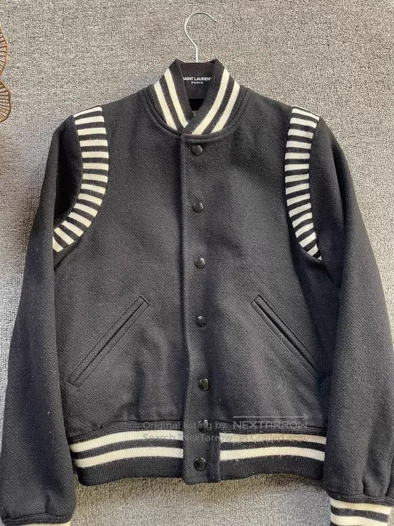 Saint Laurent Paris Saint Laurent Paris Zebra Print Patchwork Wool Baseball Ja Size XS / US 0-2 / IT 36-38 - 3 Thumbnail