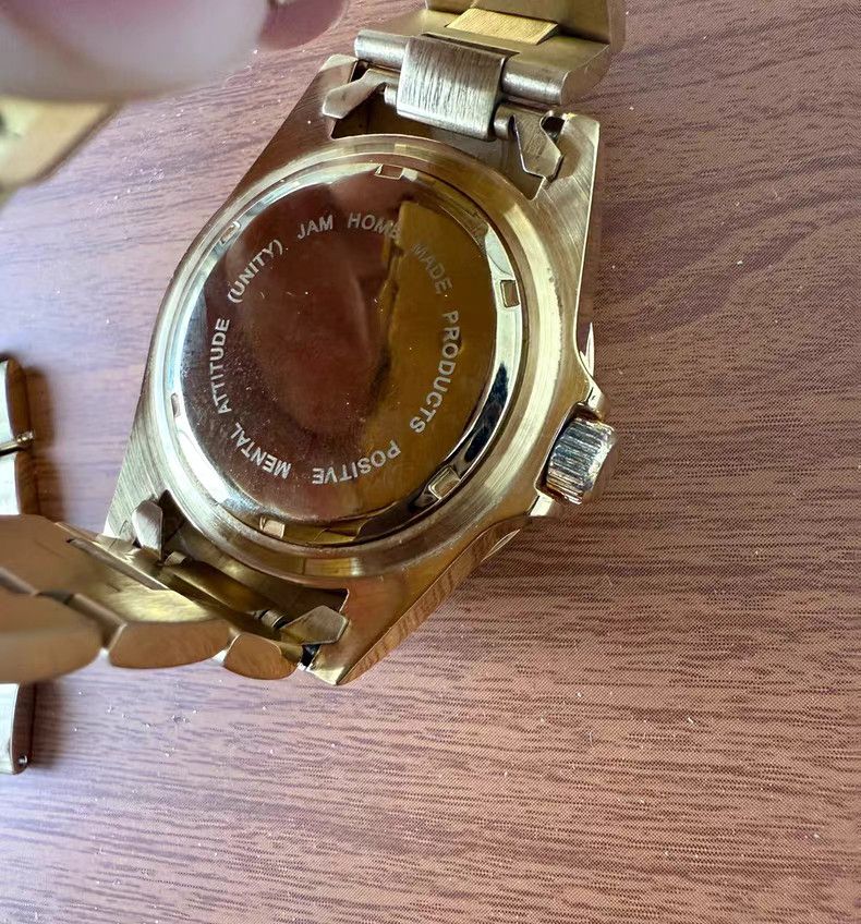CLOT CLOT x JAM HOME MADE Gold Faceless Watch Bracelet Size 32 - 2 Thumbnail