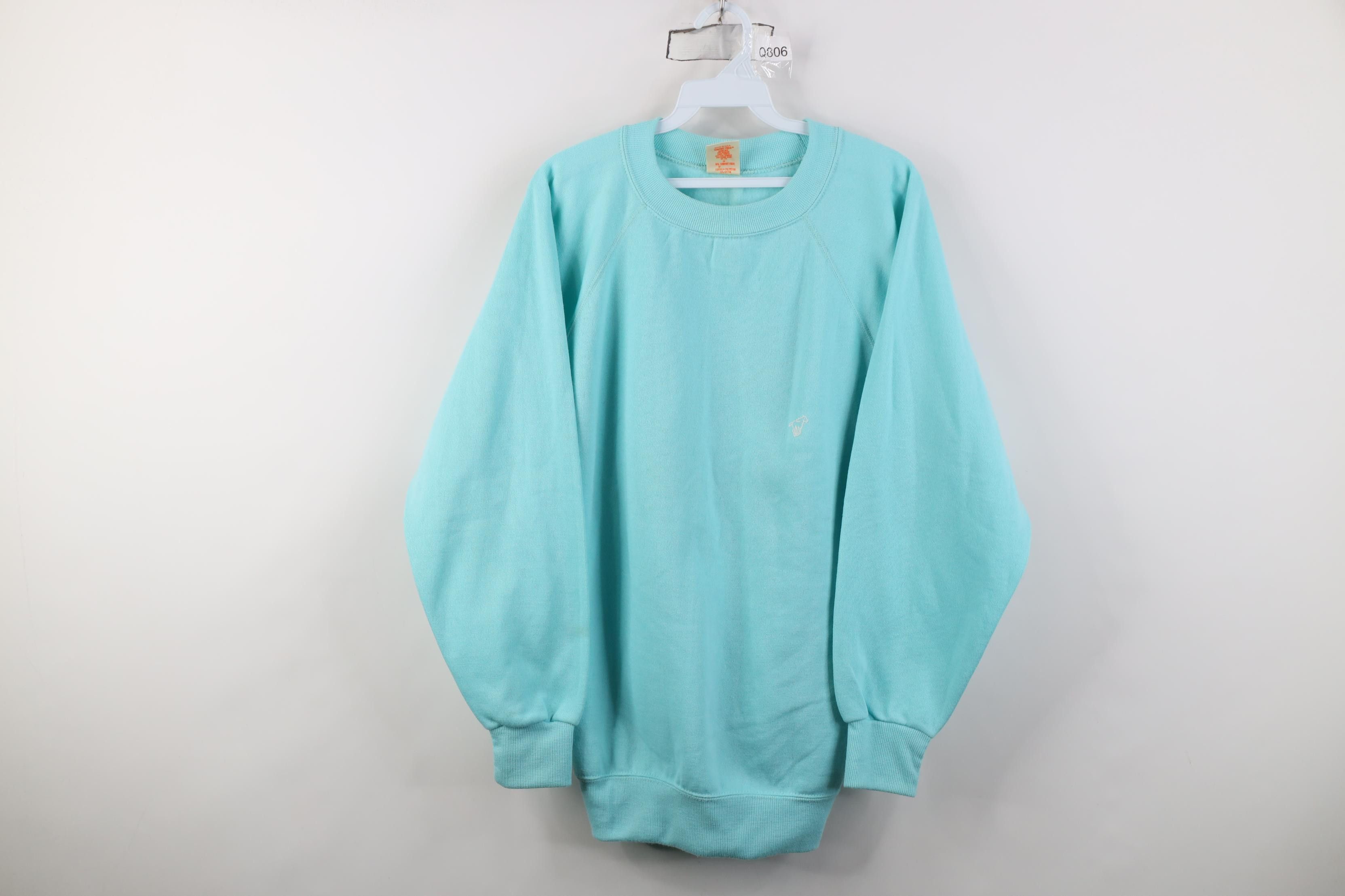 Wrangler Vintage 70s Wrangler Crewneck Sweatshirt Light Blue USA Size US XXL / EU 58 / 5 - 1 Thumbnail