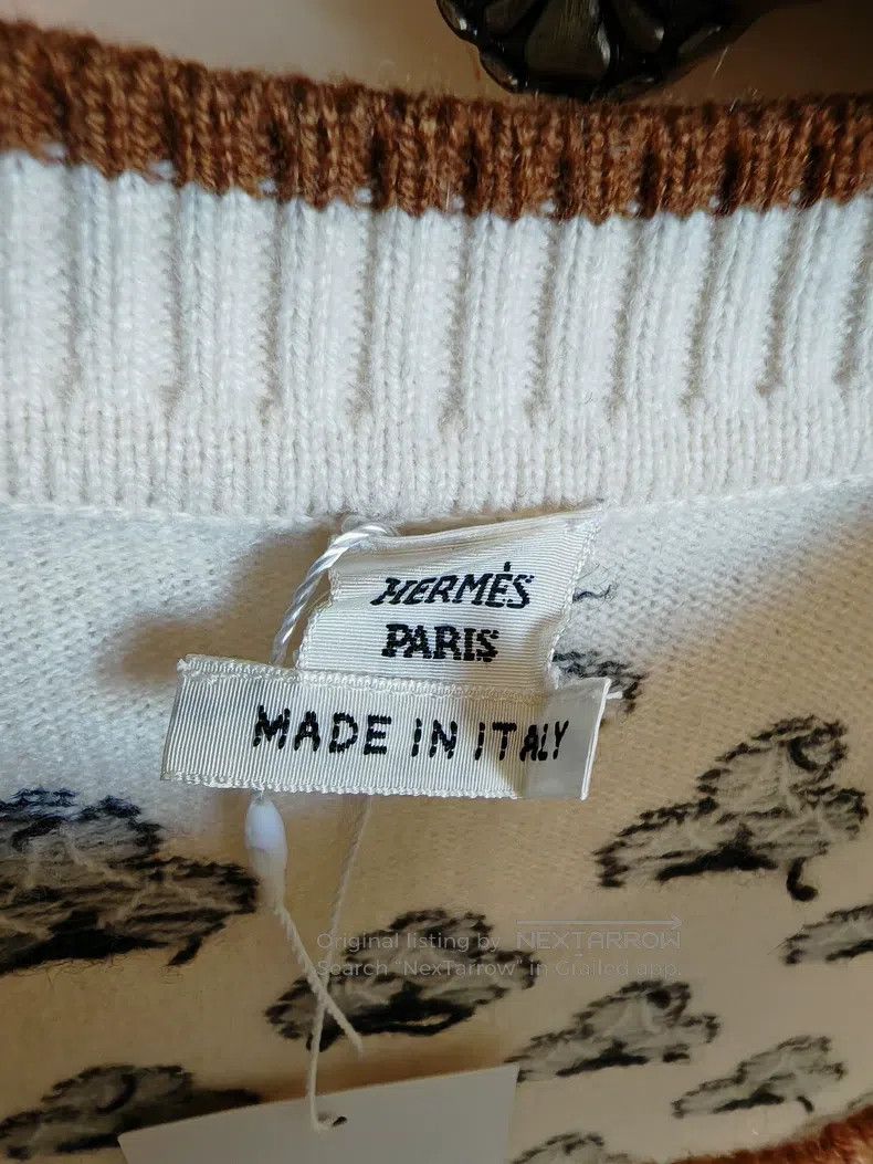 Hermes Hermes Cashmere Petal Jacquard Sleeveless Vest Size XS / US 0-2 / IT 36-38 - 3 Thumbnail