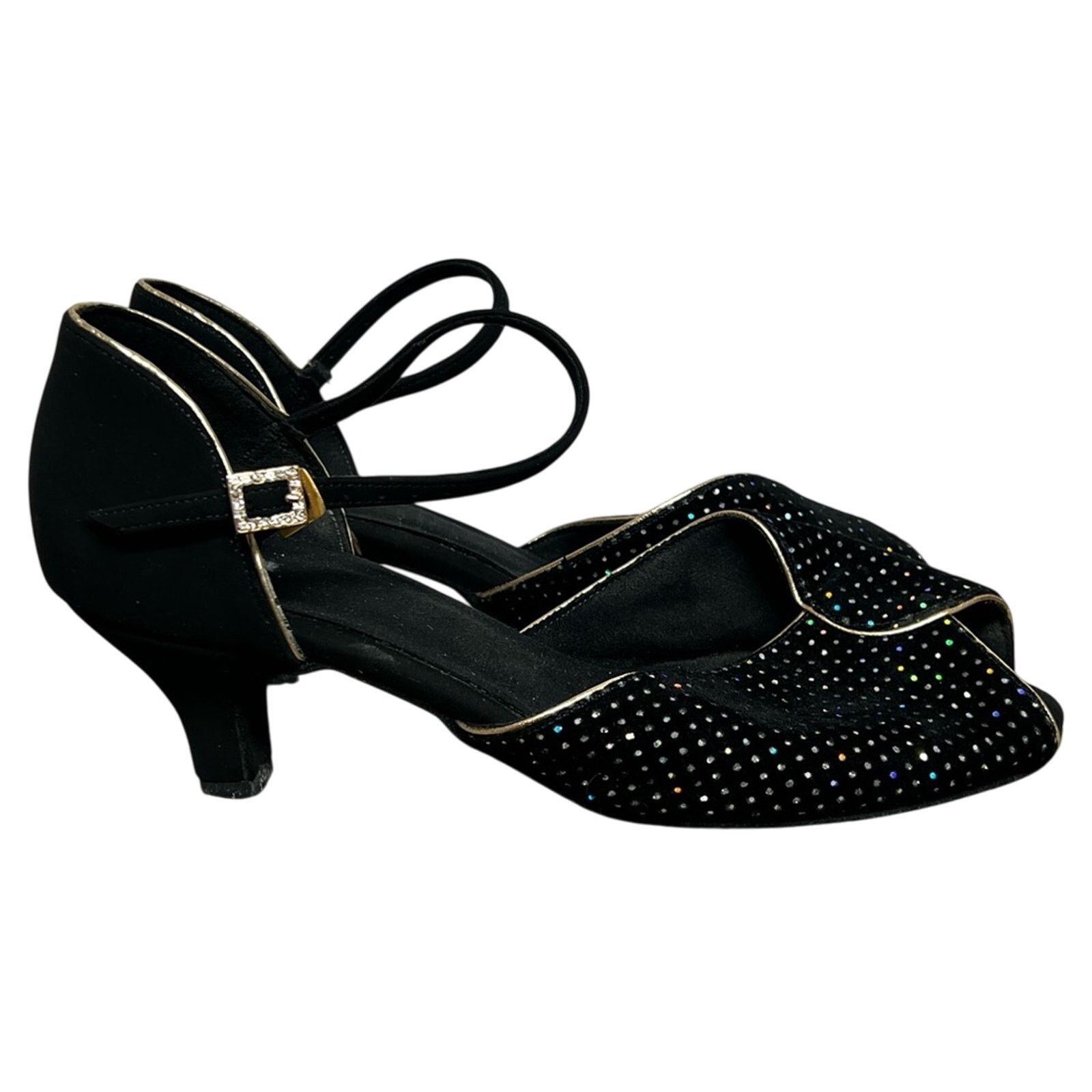 Other Supadance 1127 2.5"/3" Stiletto Women Sparkle Satin Shoes Size US 5.5 / IT 35.5 - 3 Thumbnail