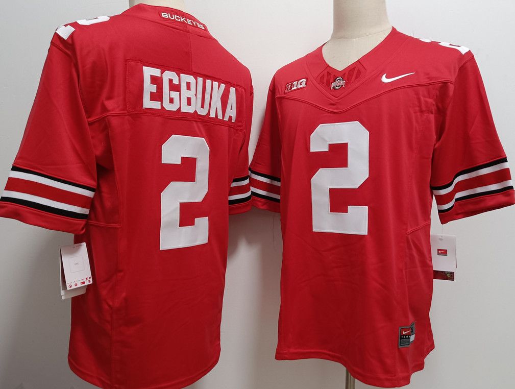 Other Men's Ohio State Buckeyes #2 Emeka Egbuka Red Jersey Size US S / EU 44-46 / 1 - 1 Thumbnail