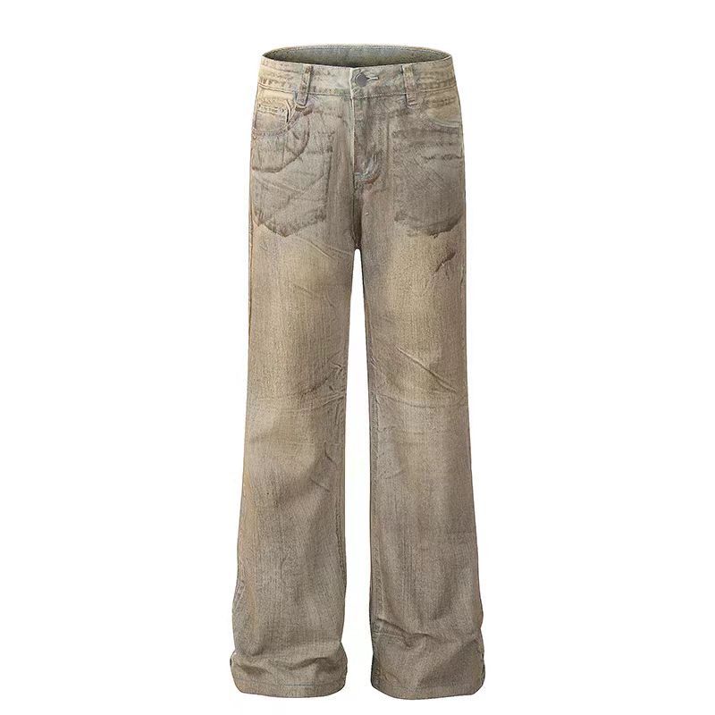 Japanese Brand × Jean Vintage Dirty Wash Straight Leg Micro Flare Jeans Size US 30 / EU 46 - 5 Thumbnail