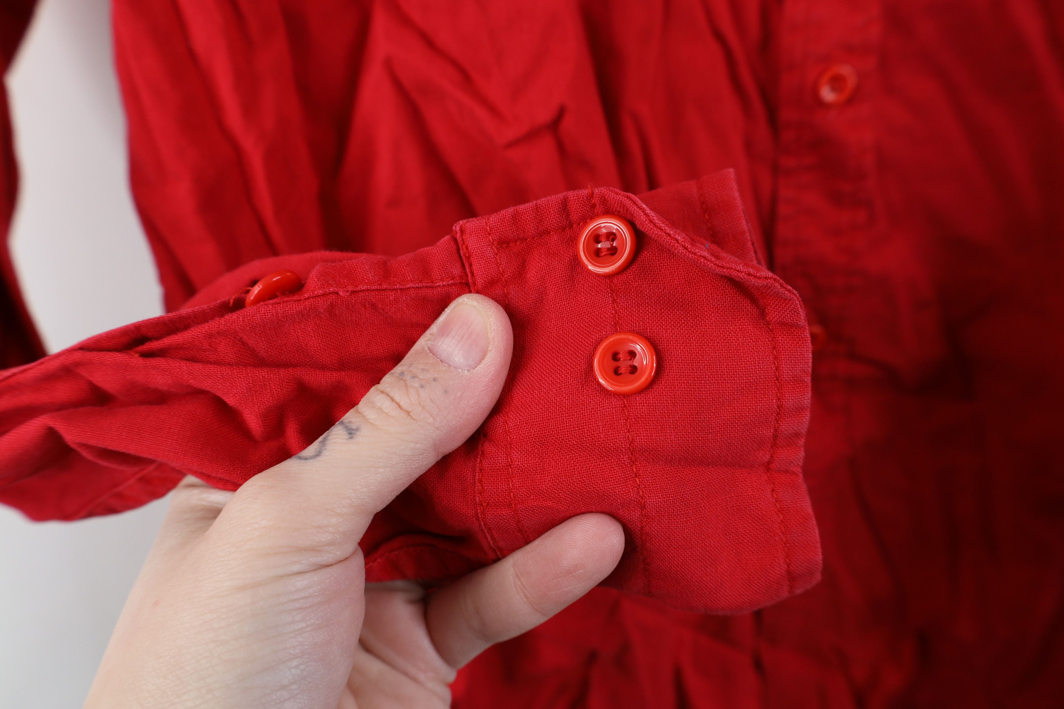 Cabelas Vintage 80s 90s Cabelas Pocket Collared Button Shirt Red Size US L / EU 52-54 / 3 - 6 Thumbnail
