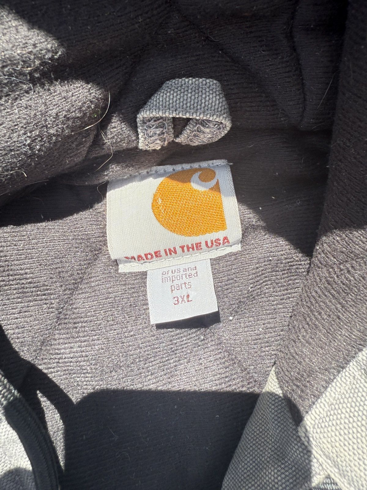 Carhartt Vintage carhartt hooded jacked grey size XL Size US XL / EU 56 / 4 - 5 Thumbnail
