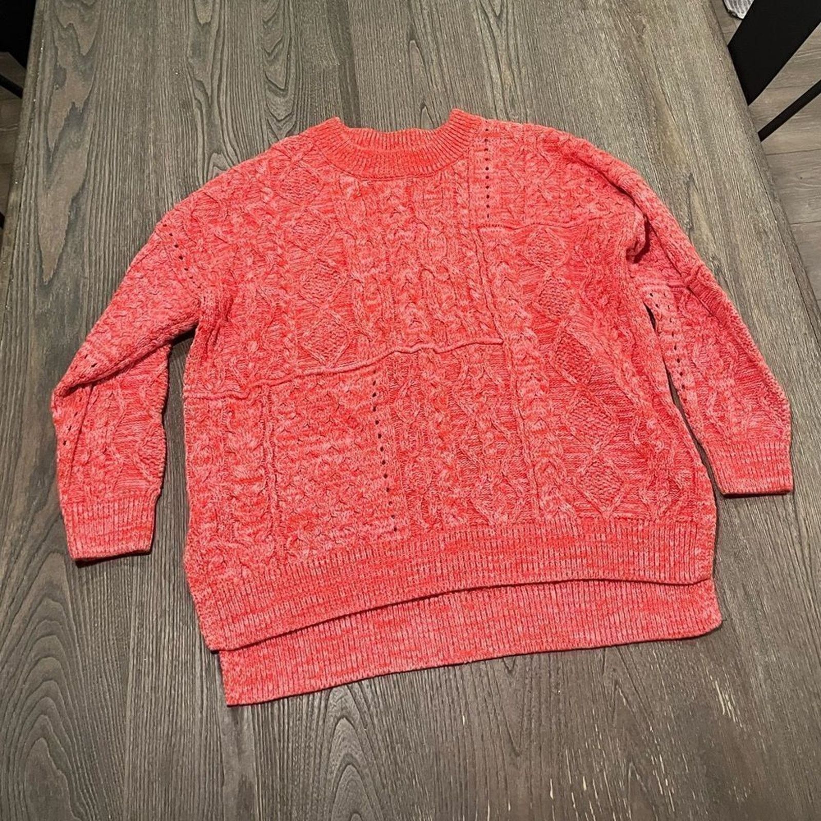 Anthropologie Pilcro Anthropologie Jasmine Mixed Cable Knit Sweater Size S / US 4 / IT 40 - 1 Thumbnail