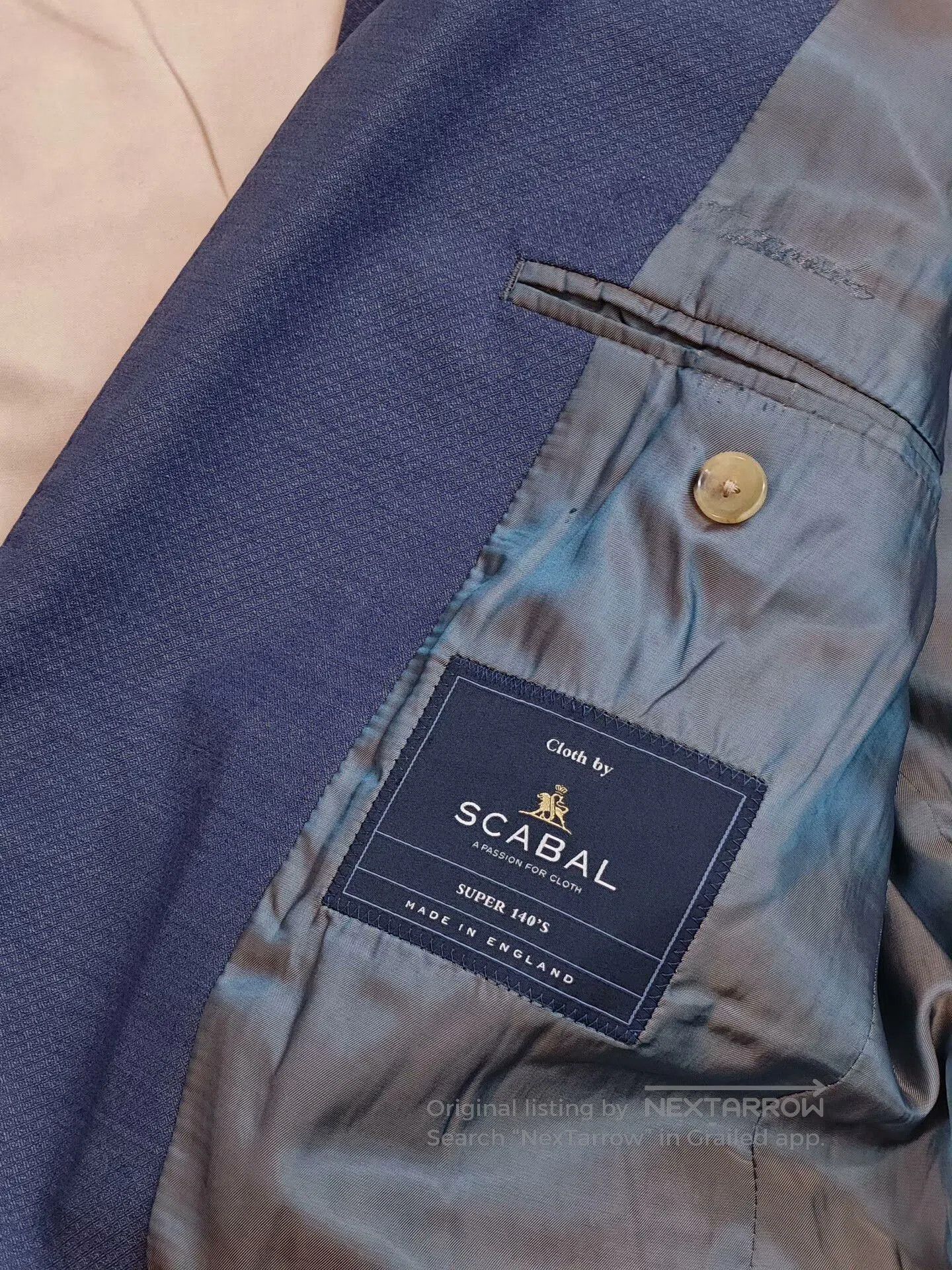 SCABAL Custom Scabal Wool Blazer Suit. Size US M / EU 48-50 / 2 - 7 Thumbnail