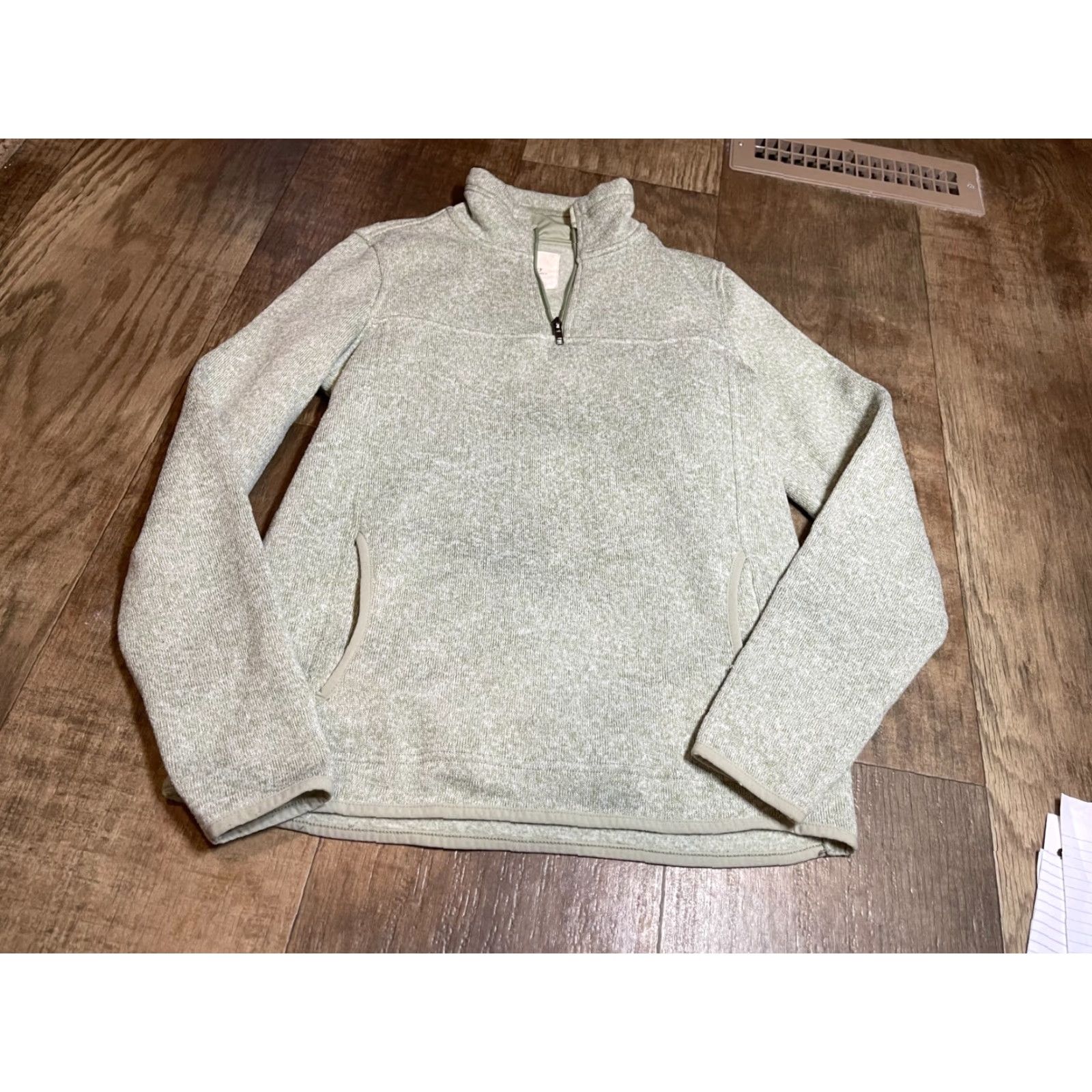 Vintage VINTAGE Thread & Supply Sweatshirt Womens Medium Gray Pullover Zip Neckline M Women Gray Sweater Long Sleeve Pullover Womens M Size M / US 6-8 / IT 42-44 - 2 Thumbnail