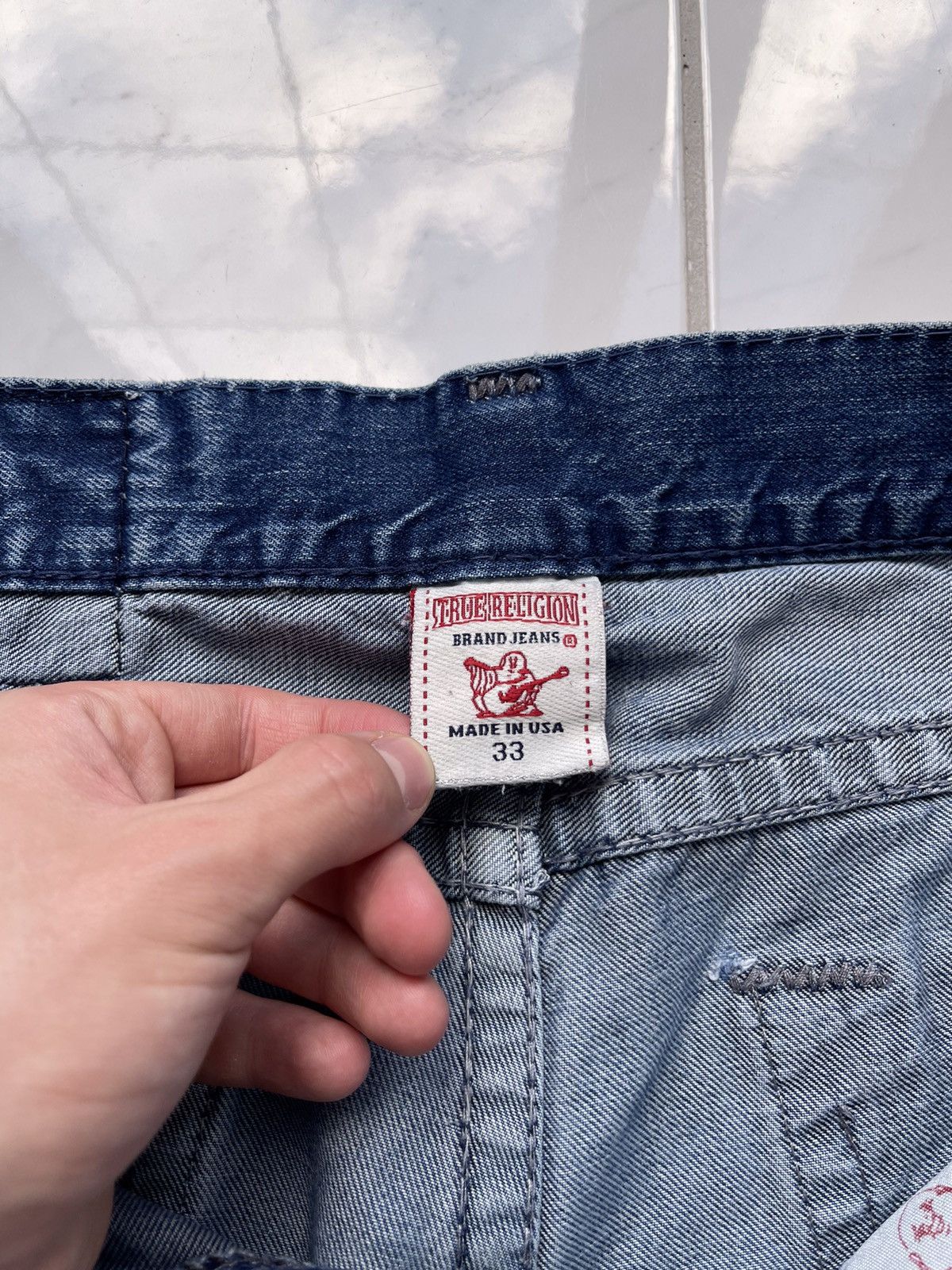 True Religion Vintage Y2k True Religion Rare Jeans TRASHED Size US 33 - 9 Thumbnail