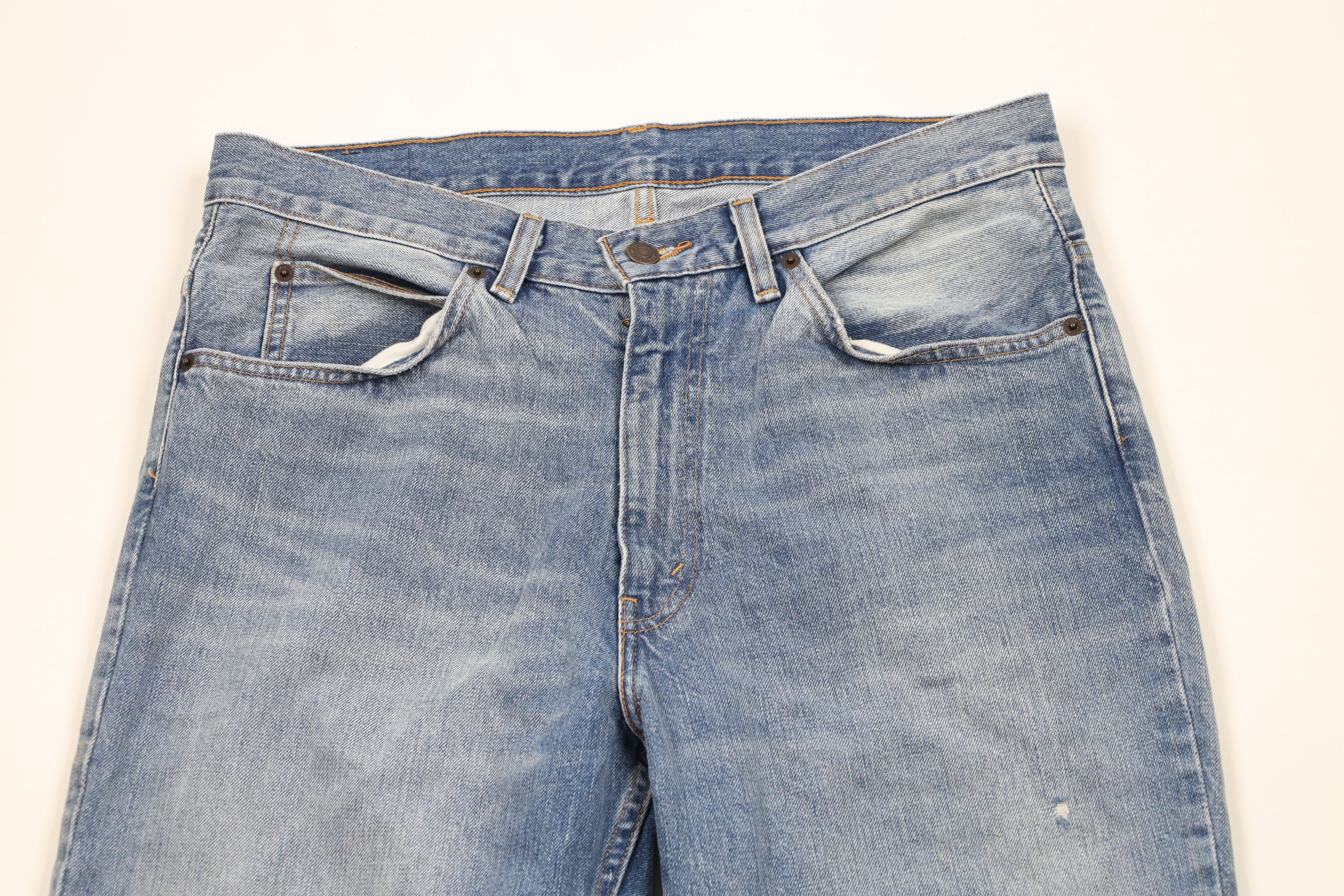Levi's × Vintage Vintage Y2K Levis 517 Orange Tab Flared Bootcut Denim Jeans Size 31" - 2 Thumbnail