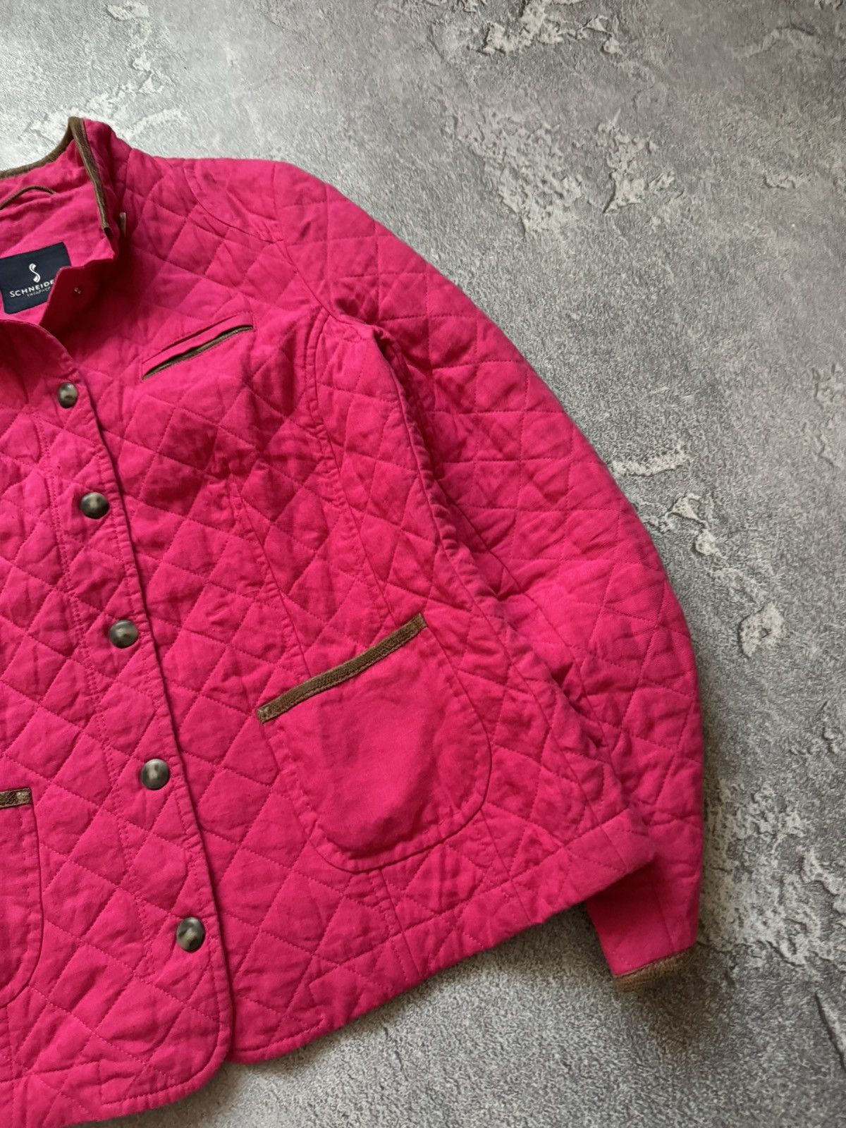 Schneiders Schneiders salzburg pink quilted jacket button up bomber Size L / US 10 / IT 46 - 4 Thumbnail