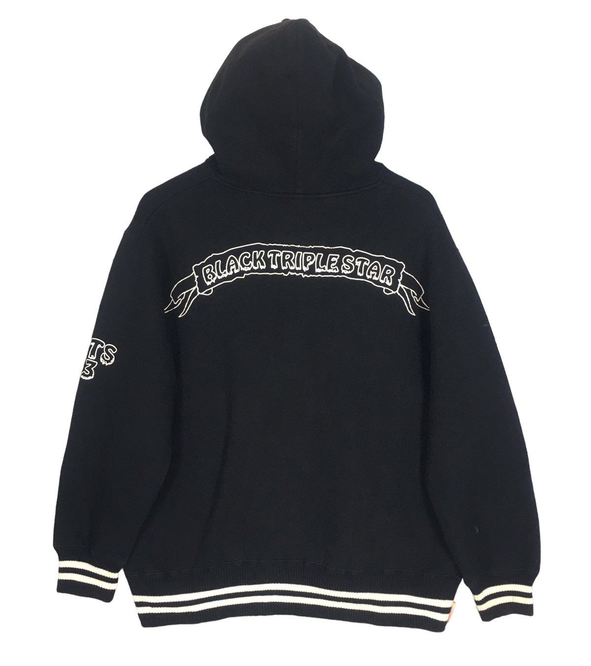 Japanese Brand Craftworks Design Movenpick Black Triple Star Baseball Hodie Size US M / EU 48-50 / 2 - 1 Thumbnail